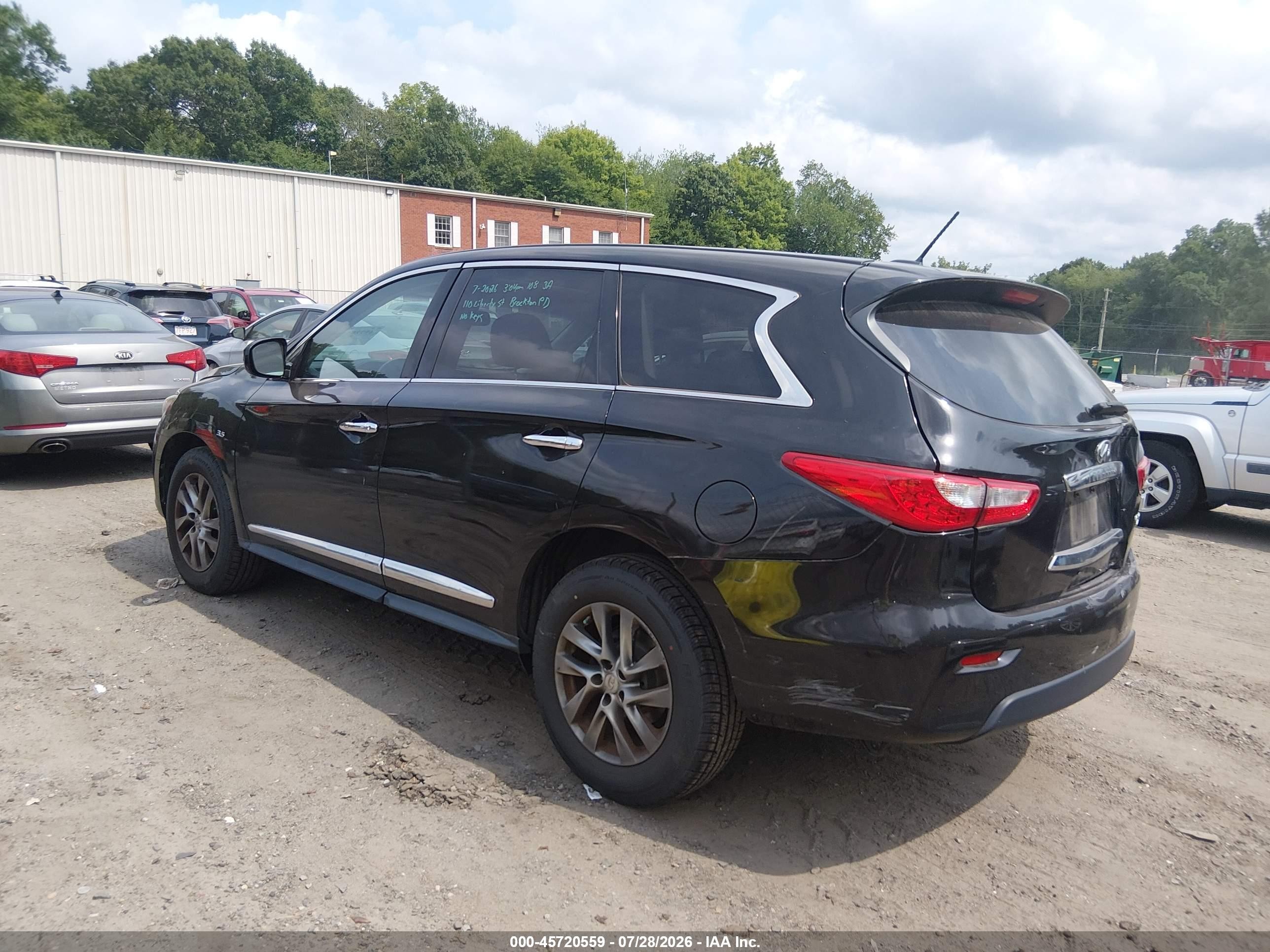 2015 Infiniti Qx60 Black vin: 5N1AL0MM9FC519527