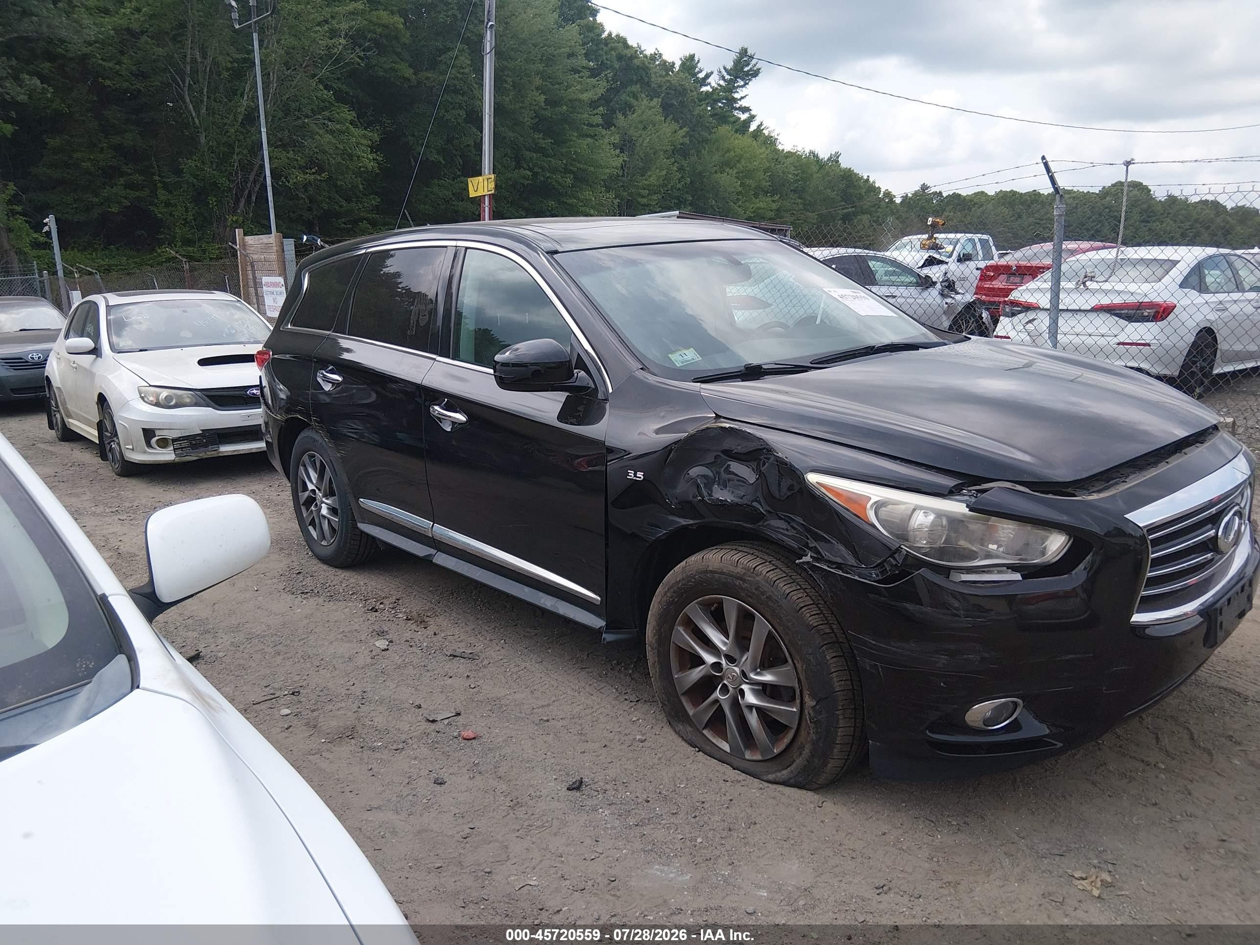 2015 Infiniti Qx60 Black vin: 5N1AL0MM9FC519527