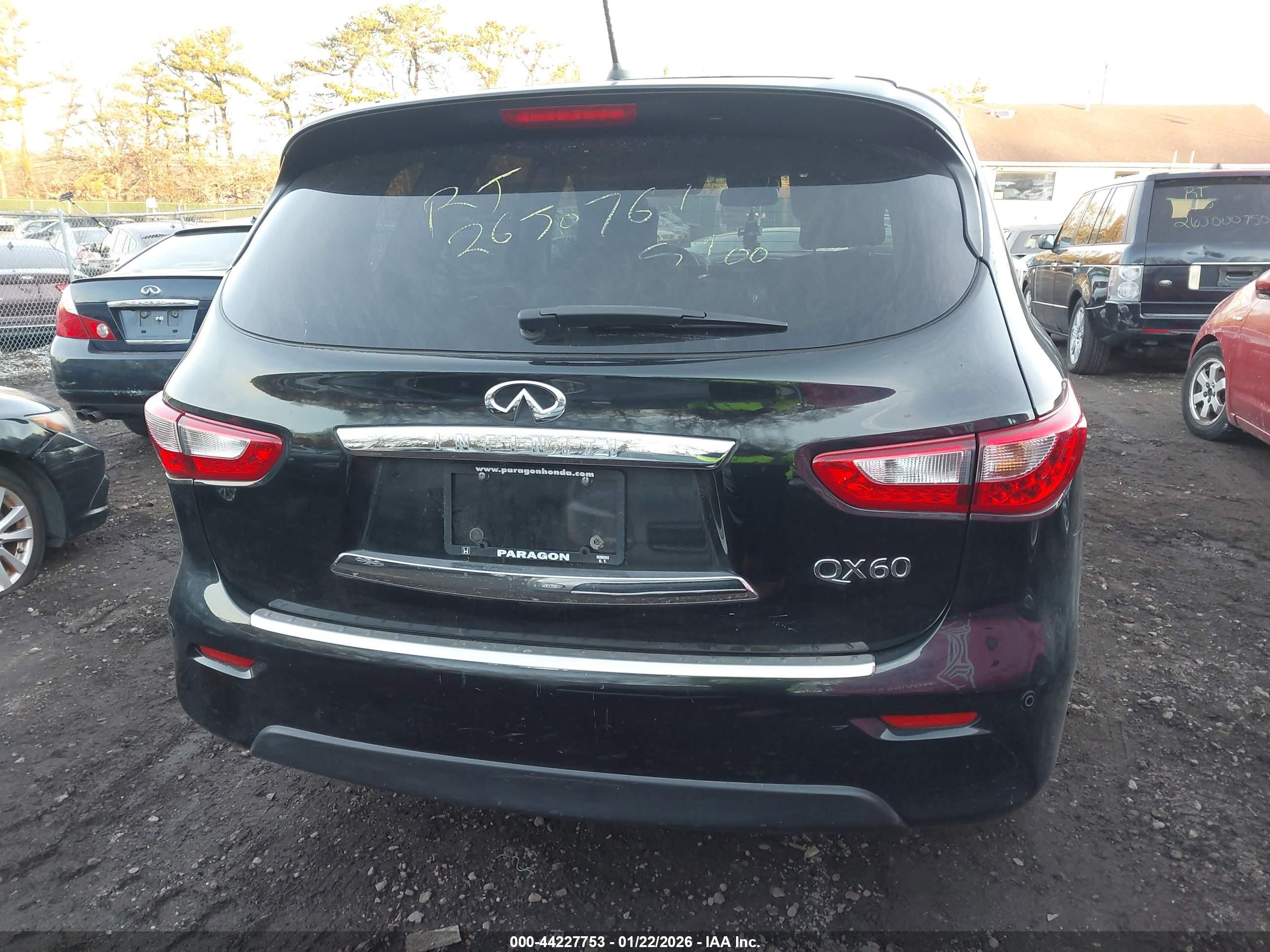 2015 Infiniti Qx60   Black vin: 5N1AL0MM9FC525148