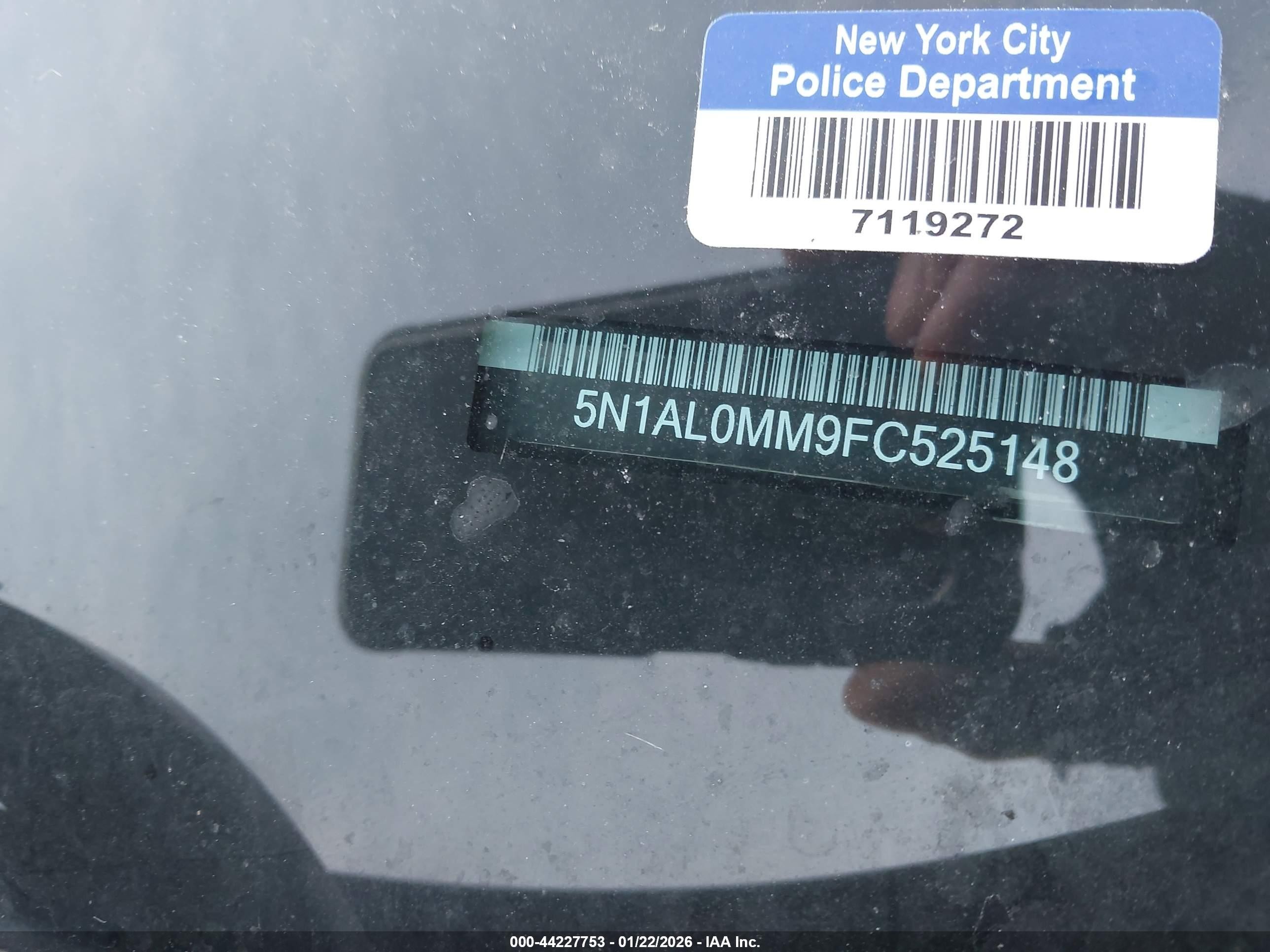 2015 Infiniti Qx60   Black vin: 5N1AL0MM9FC525148