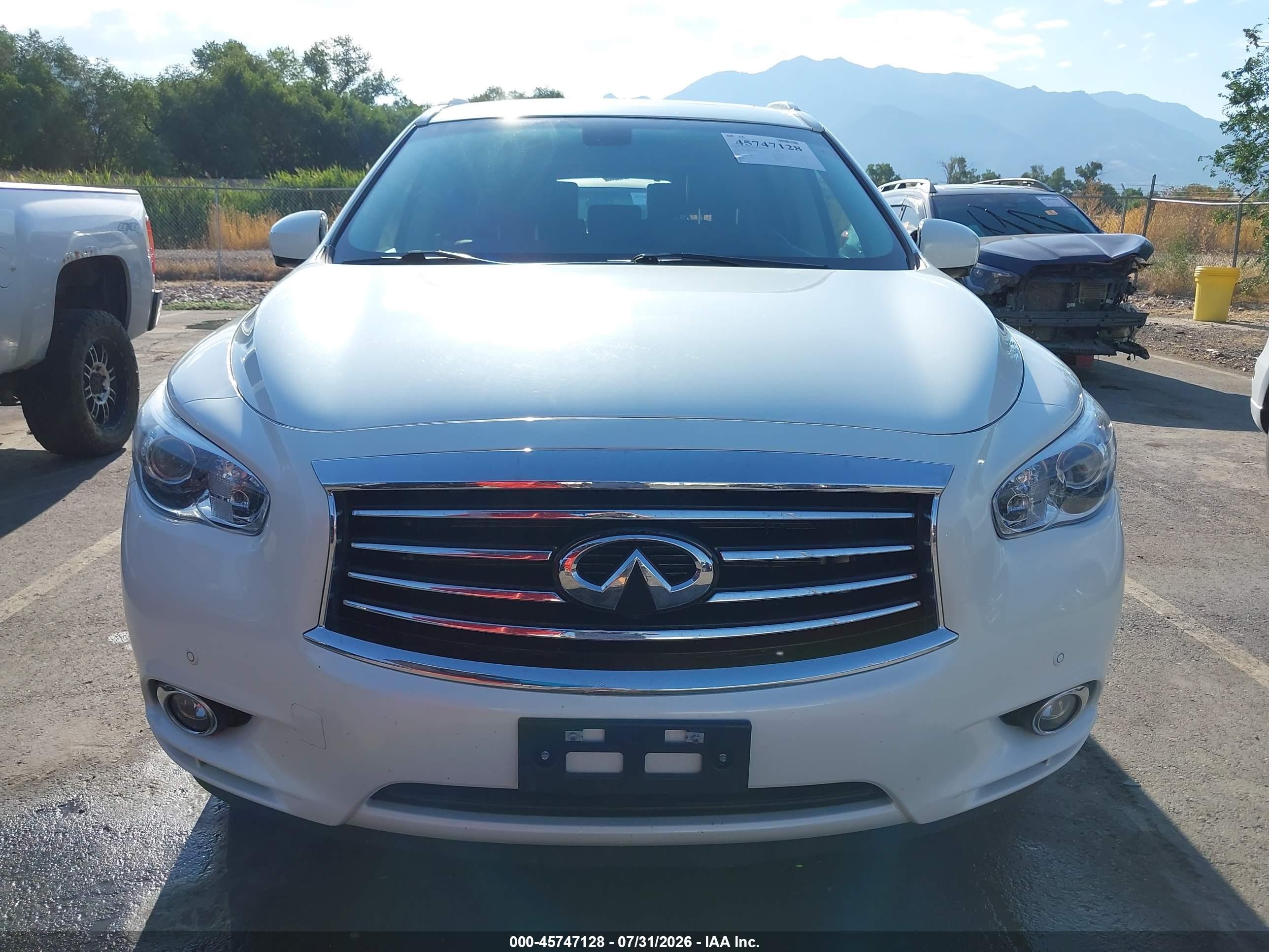 2015 Infiniti Qx60 White vin: 5N1AL0MM9FC535372