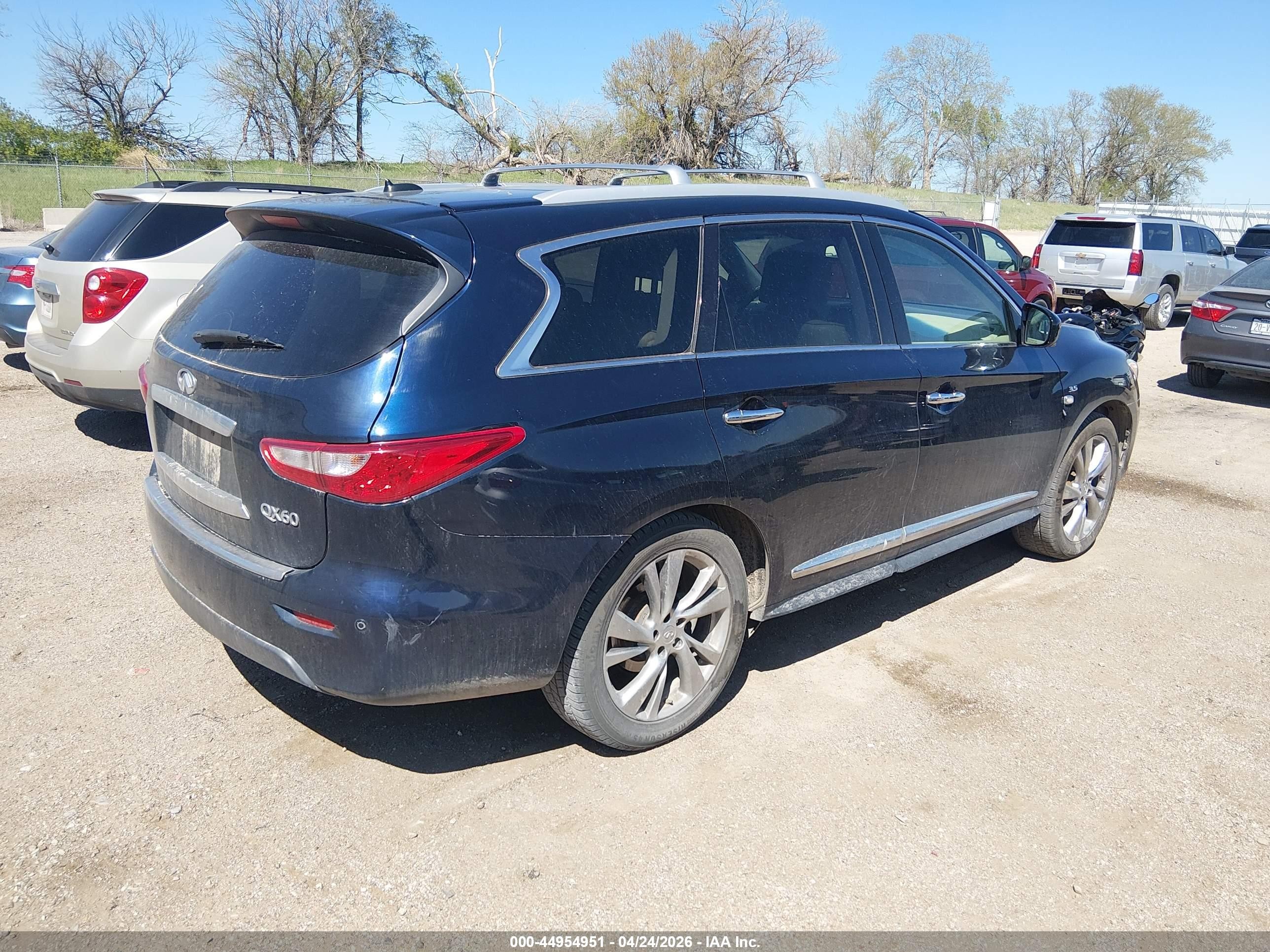 2015 Infiniti Qx60   Dark Blue vin: 5N1AL0MM9FC536697