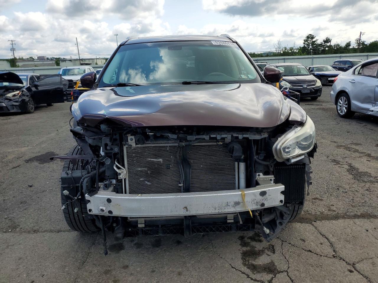 2015 Infiniti Qx60 Base Maroon vin: 5N1AL0MM9FC539194