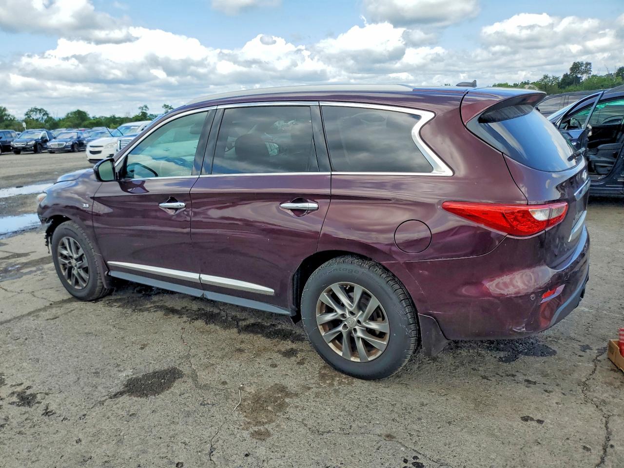 2015 Infiniti Qx60 Base Maroon vin: 5N1AL0MM9FC539194