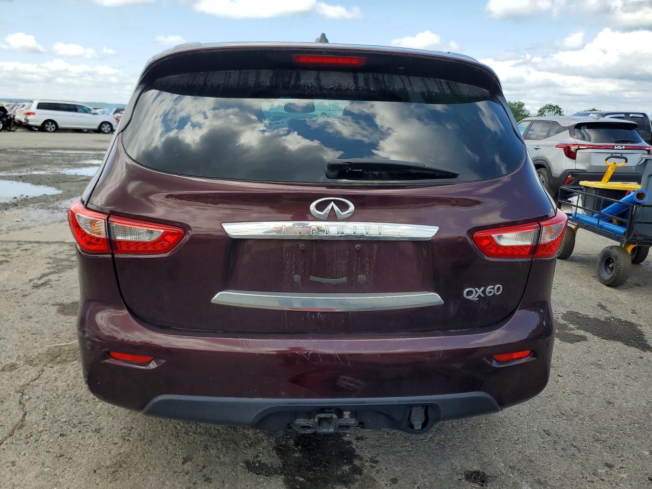 2015 Infiniti Qx60 Base Maroon vin: 5N1AL0MM9FC539194