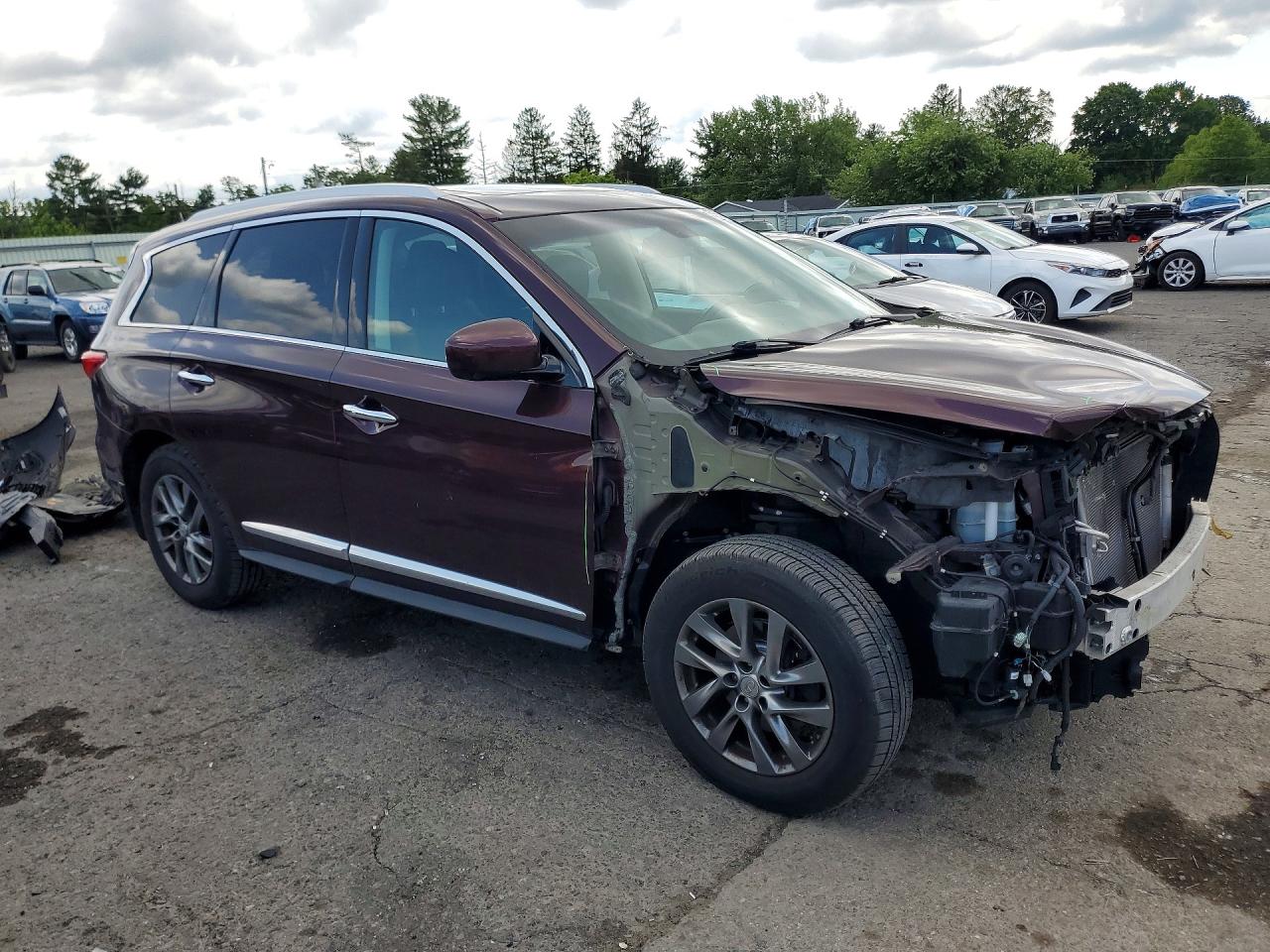 2015 Infiniti Qx60 Base Maroon vin: 5N1AL0MM9FC539194