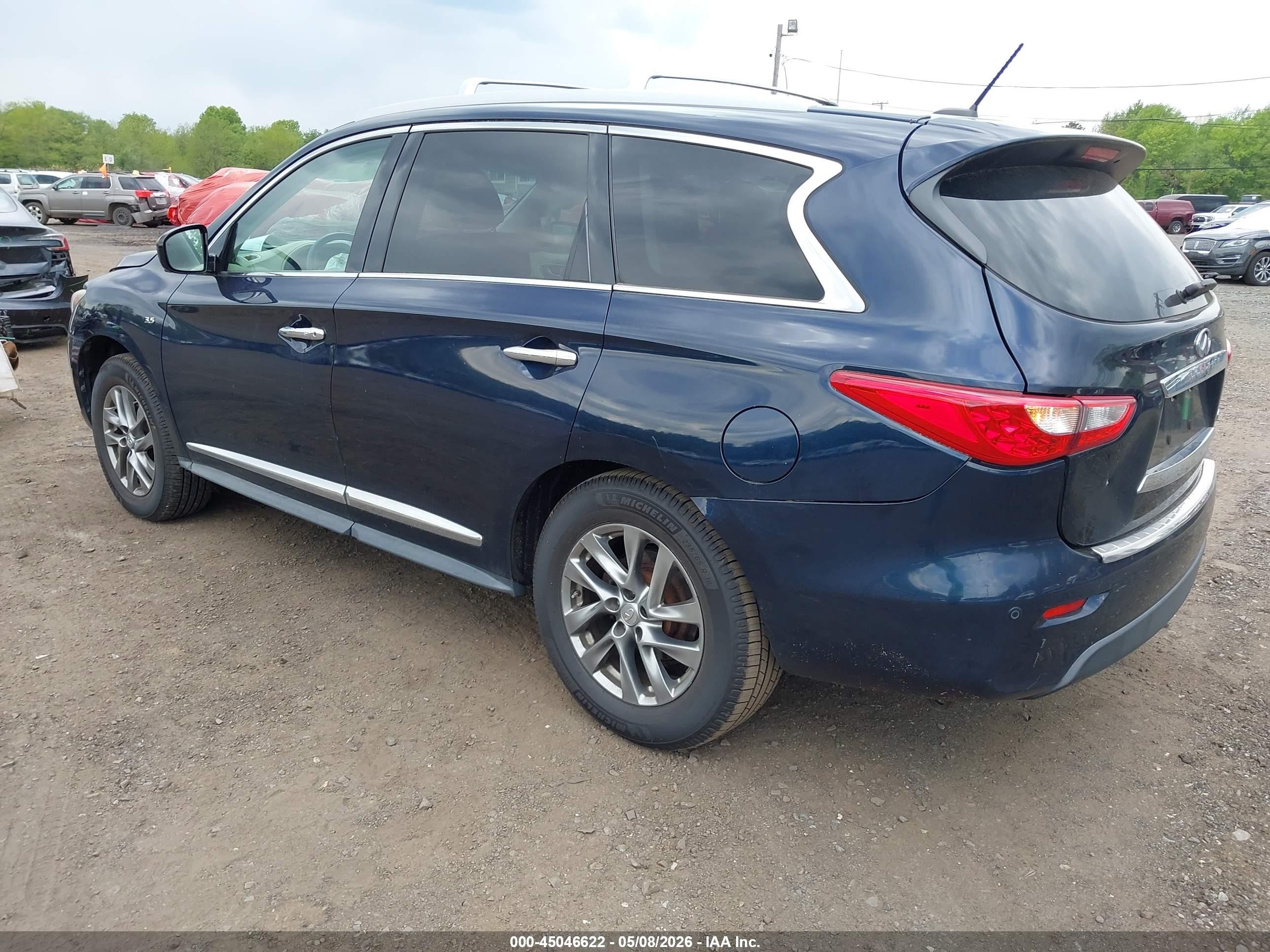 2015 Infiniti Qx60 Синий vin: 5N1AL0MM9FC544833