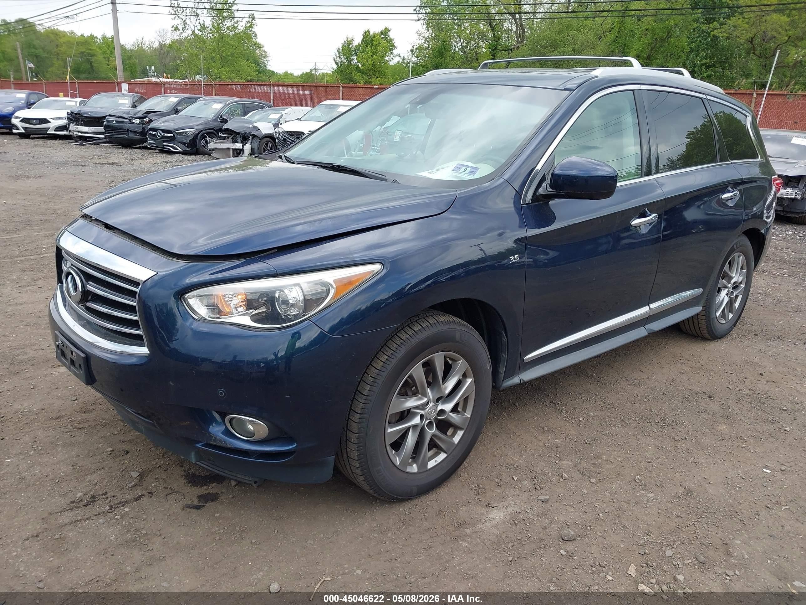 2015 Infiniti Qx60 Синий vin: 5N1AL0MM9FC544833