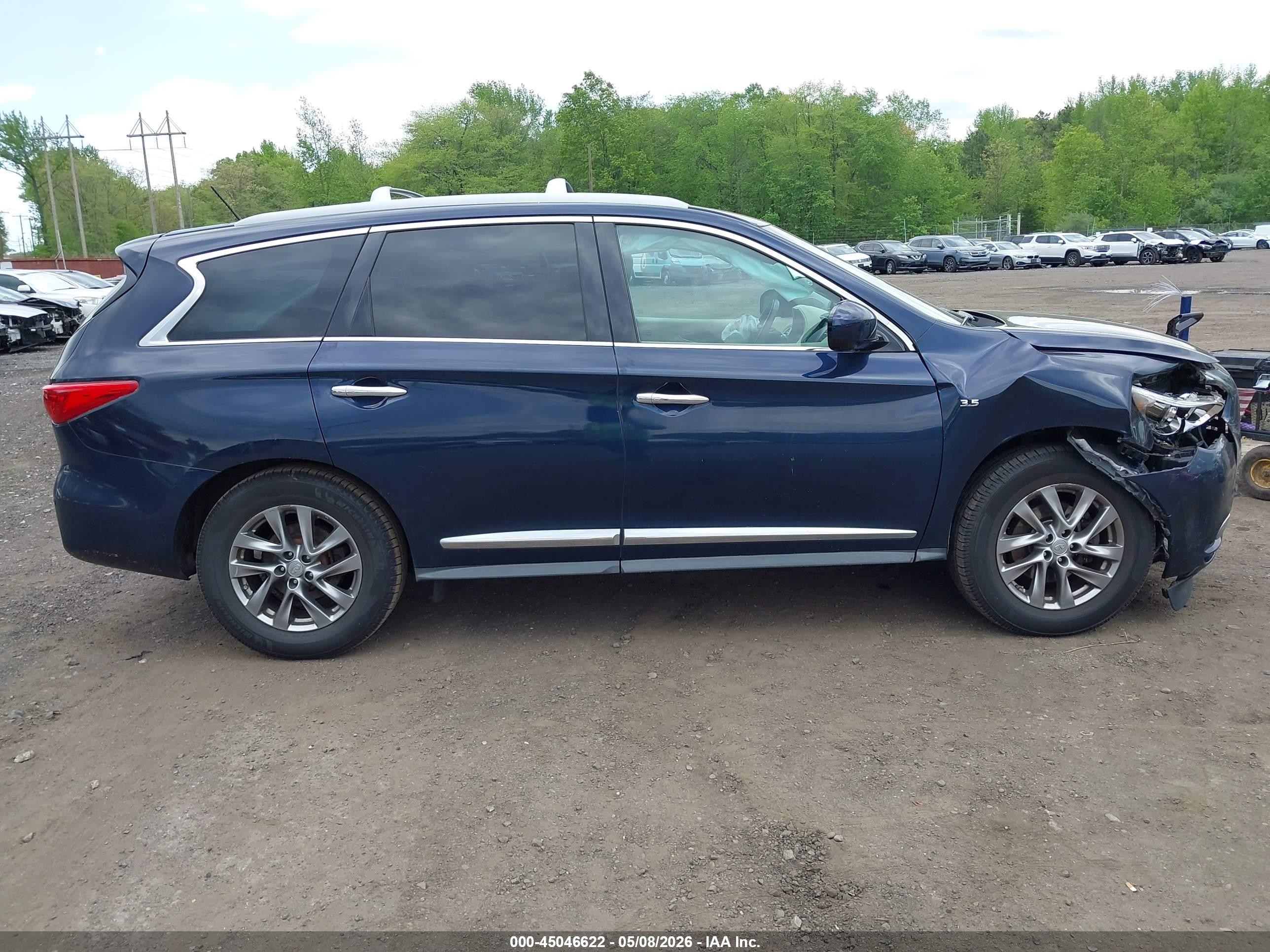 2015 Infiniti Qx60 Синий vin: 5N1AL0MM9FC544833