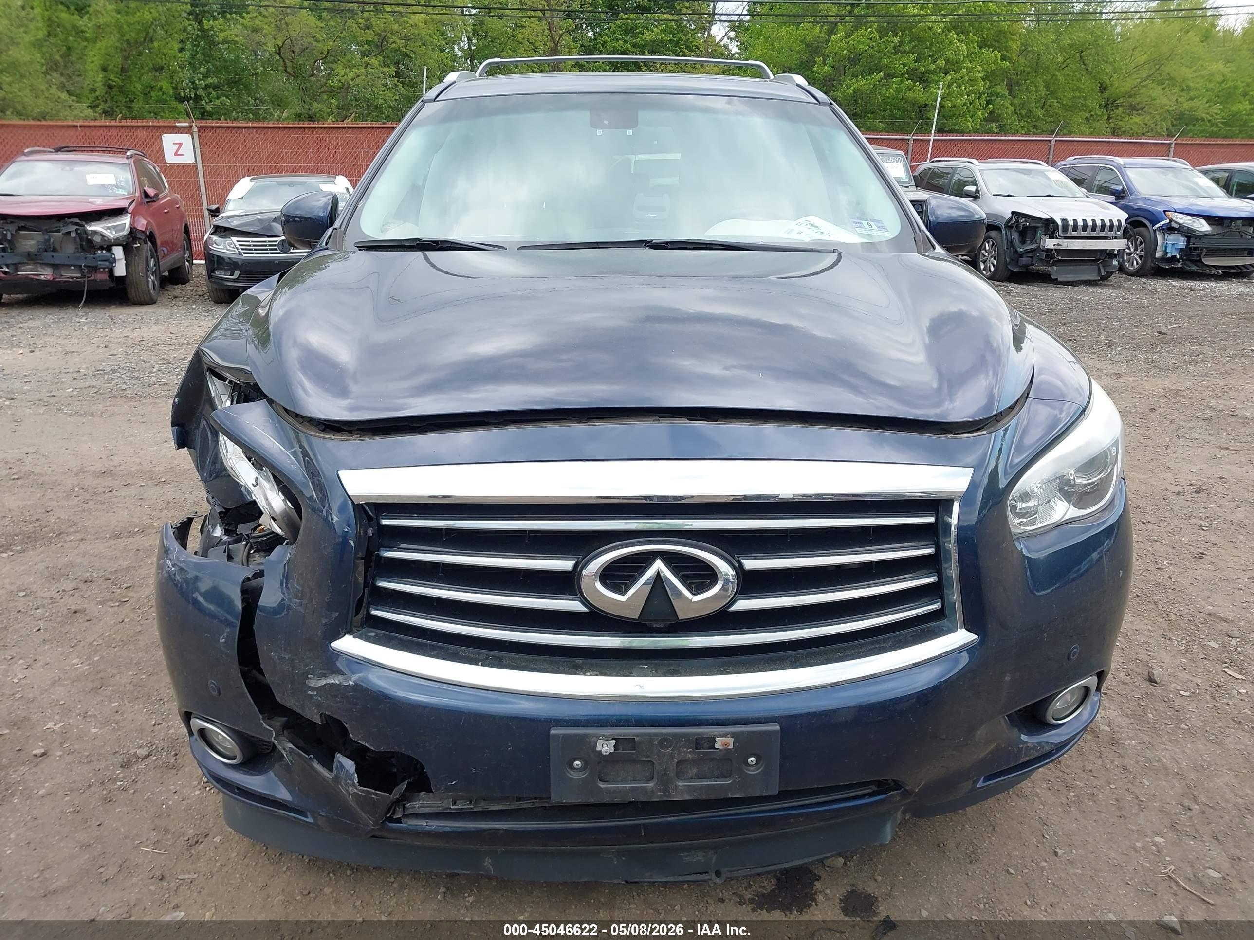 2015 Infiniti Qx60 Синий vin: 5N1AL0MM9FC544833