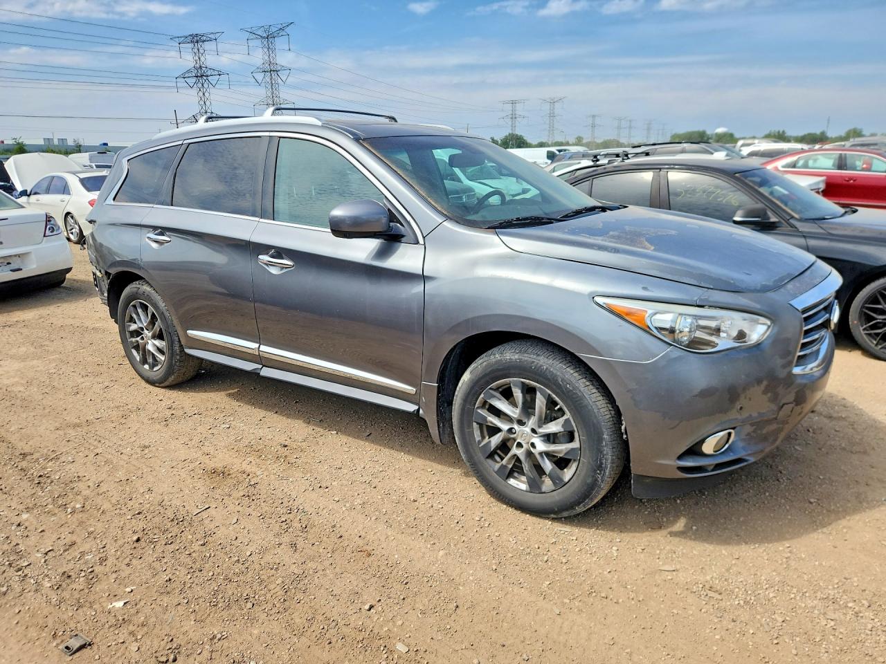 2015 Infiniti Qx60 Base Gray vin: 5N1AL0MM9FC558344
