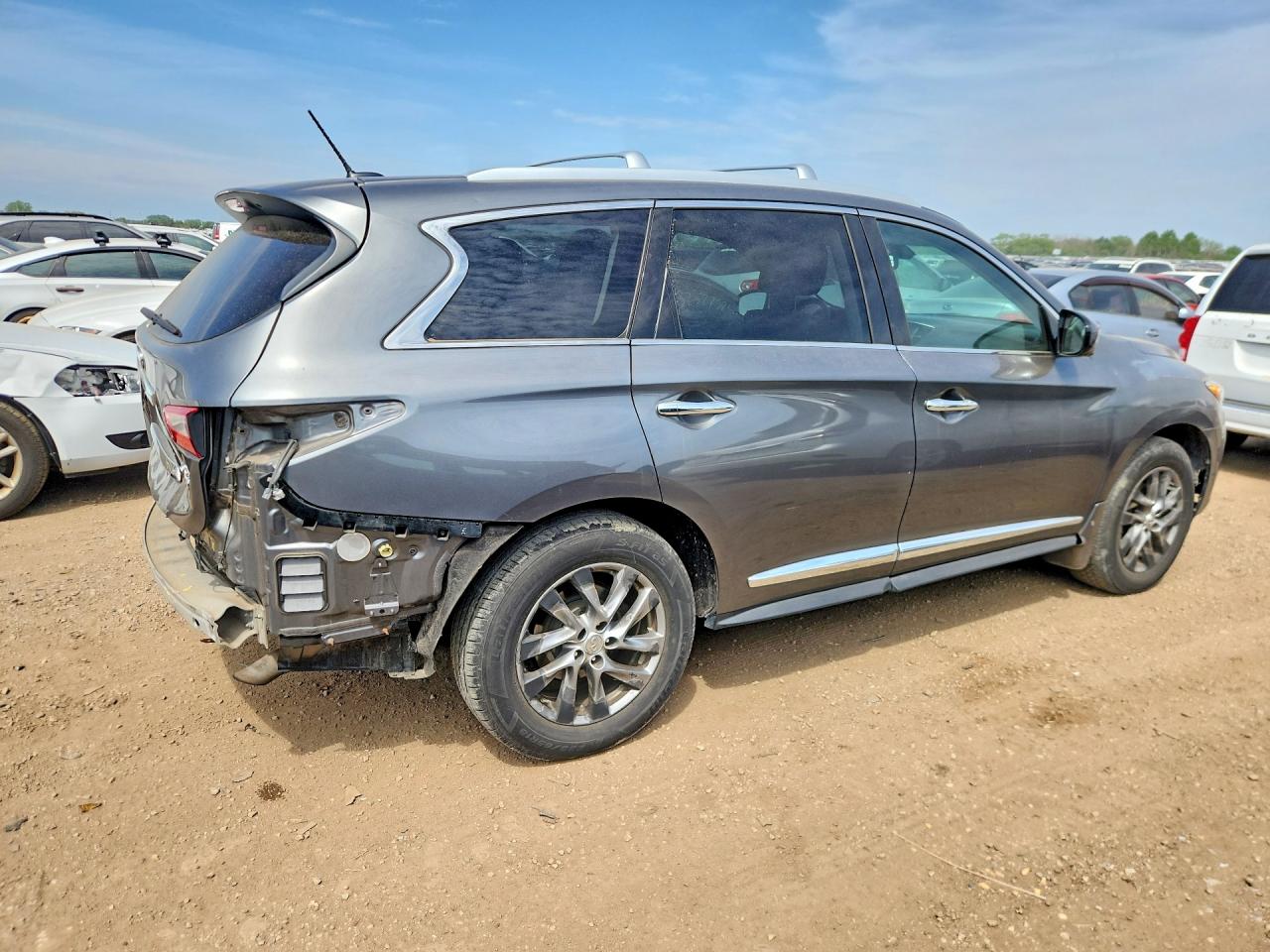 2015 Infiniti Qx60 Base Gray vin: 5N1AL0MM9FC558344