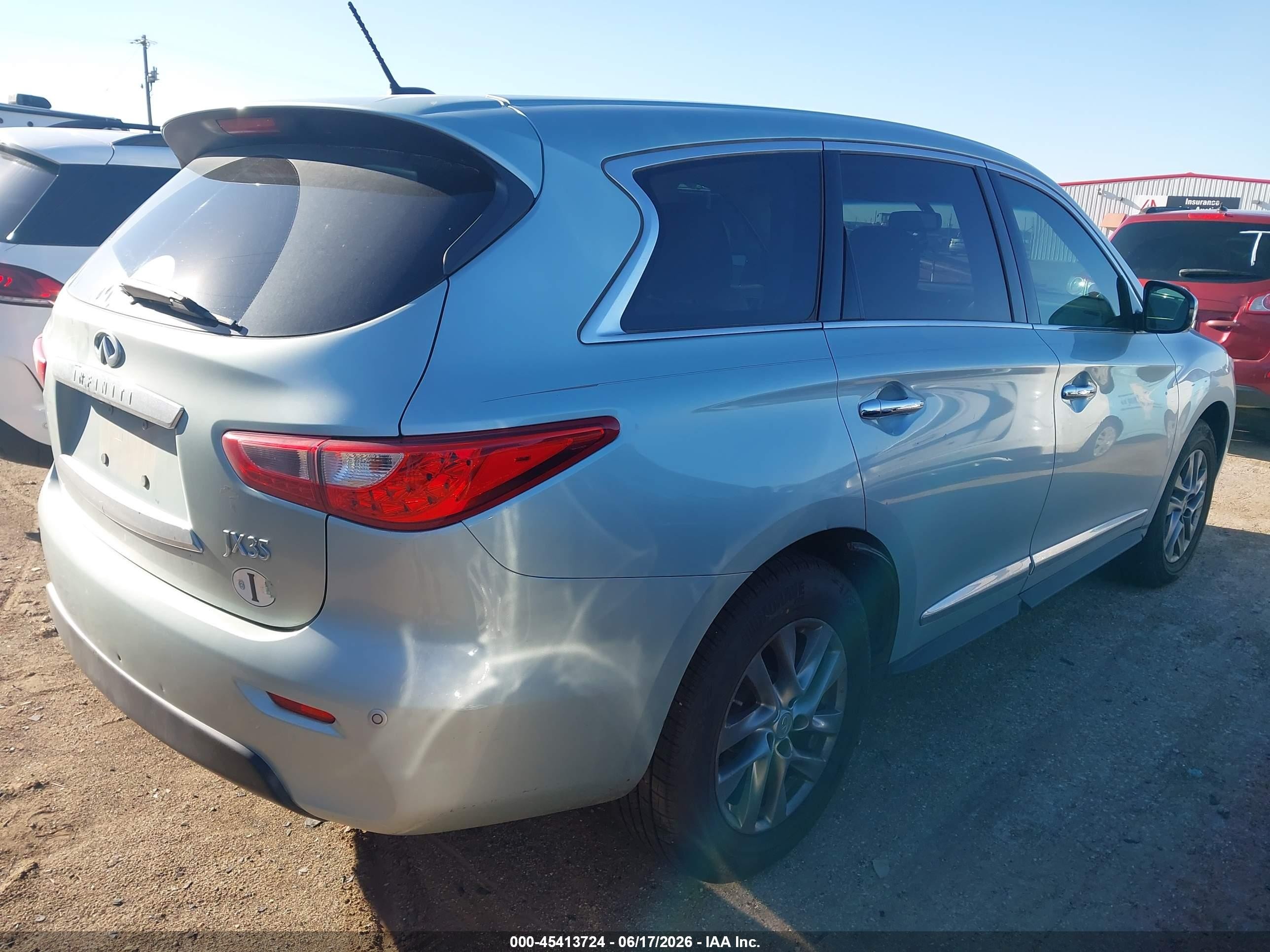2013 Infiniti Jx35   Blue vin: 5N1AL0MMXDC337588