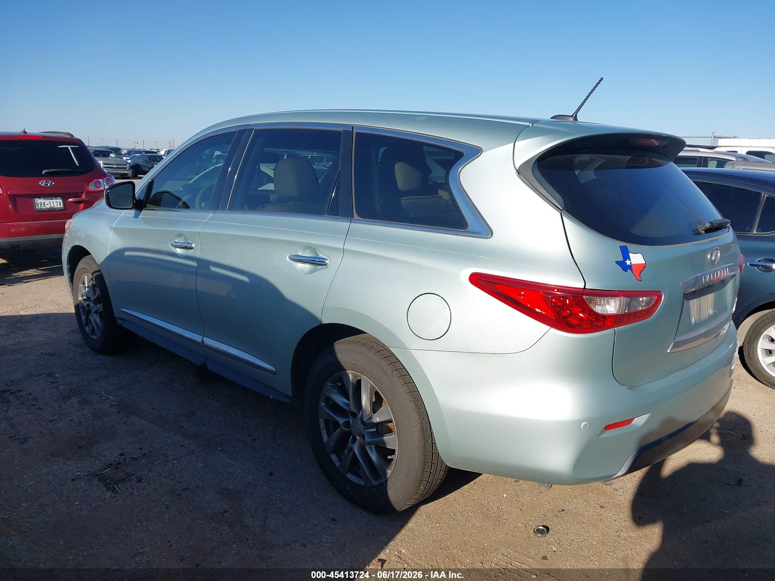 2013 Infiniti Jx35   Blue vin: 5N1AL0MMXDC337588