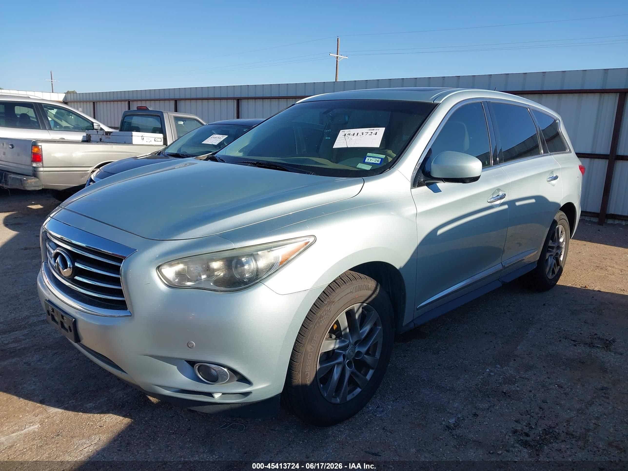 2013 Infiniti Jx35   Blue vin: 5N1AL0MMXDC337588