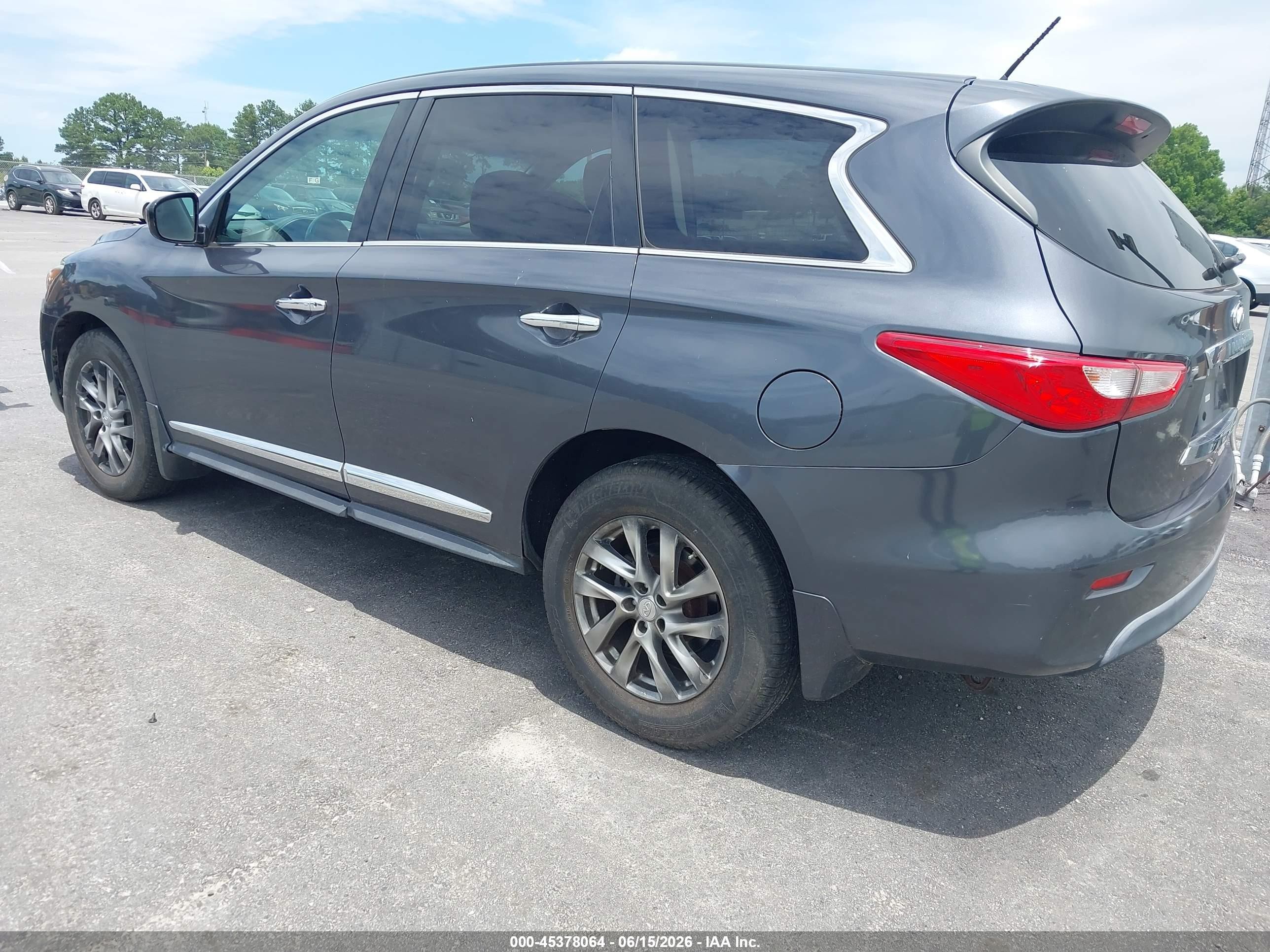 2013 Infiniti Jx35   Gray vin: 5N1AL0MMXDC338532