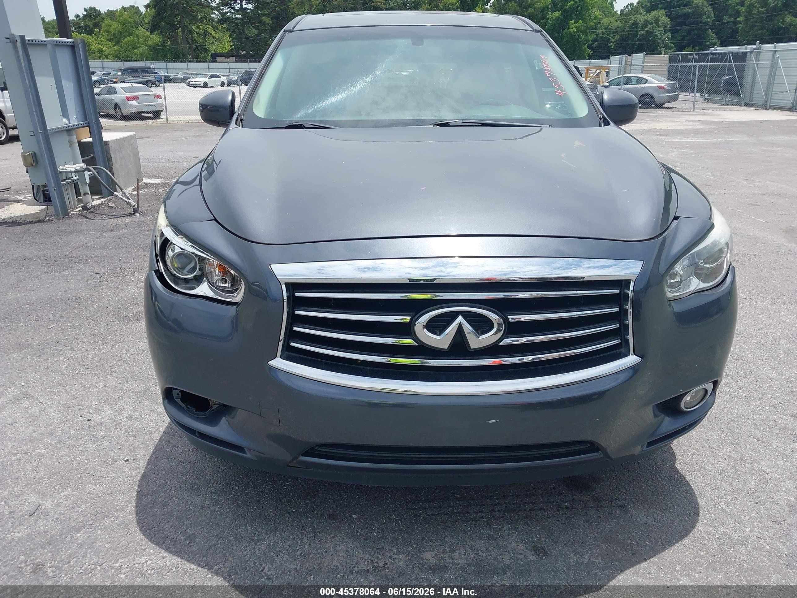 2013 Infiniti Jx35   Gray vin: 5N1AL0MMXDC338532