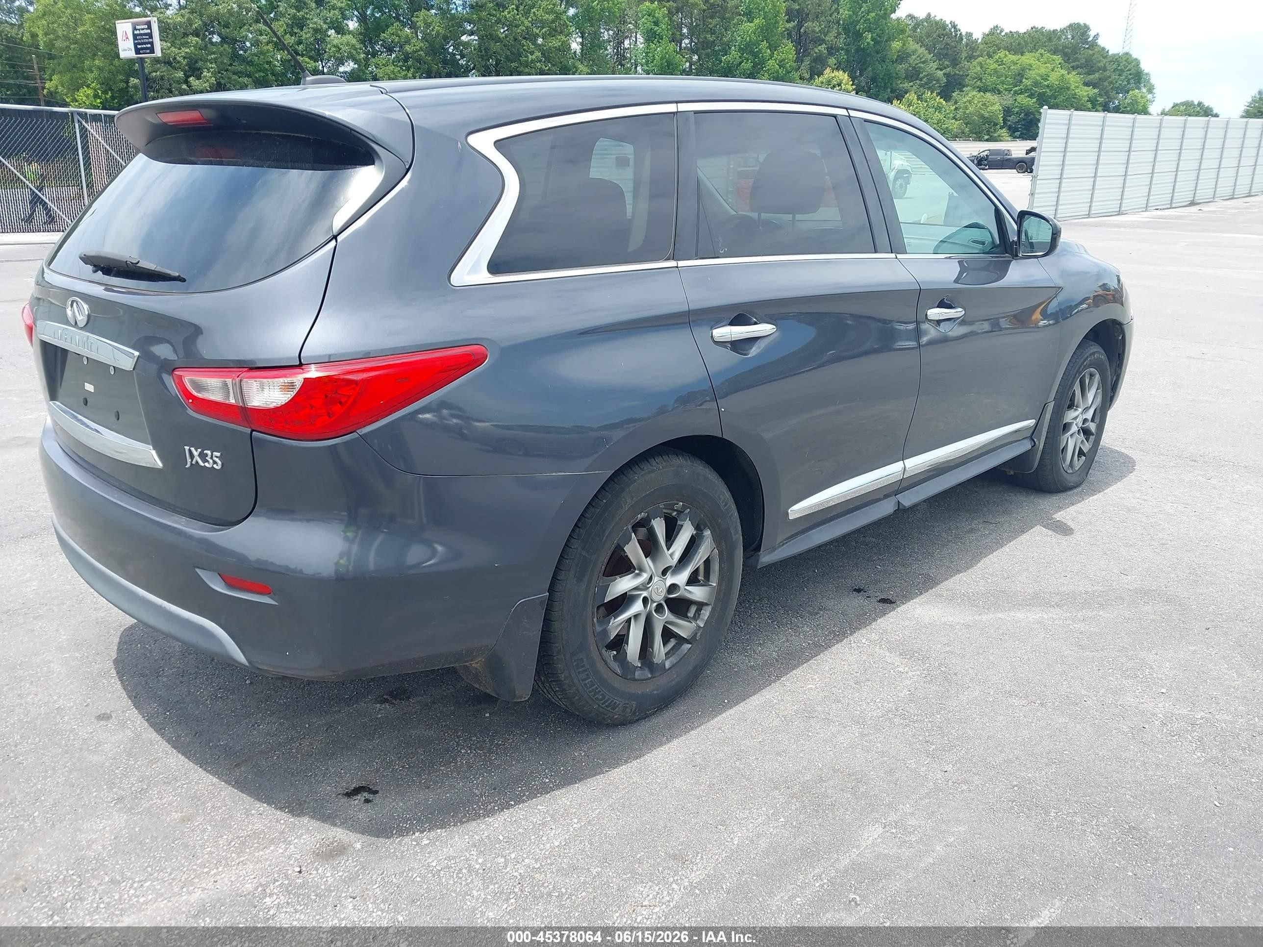 2013 Infiniti Jx35   Gray vin: 5N1AL0MMXDC338532