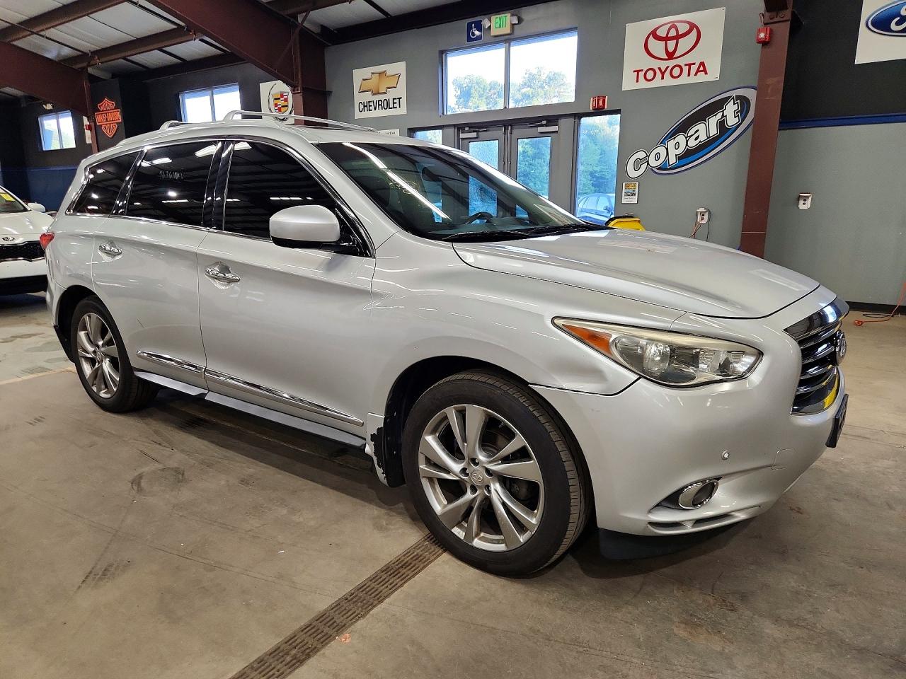 2013 Infiniti Jx35 Base Silver vin: 5N1AL0MMXDC343259