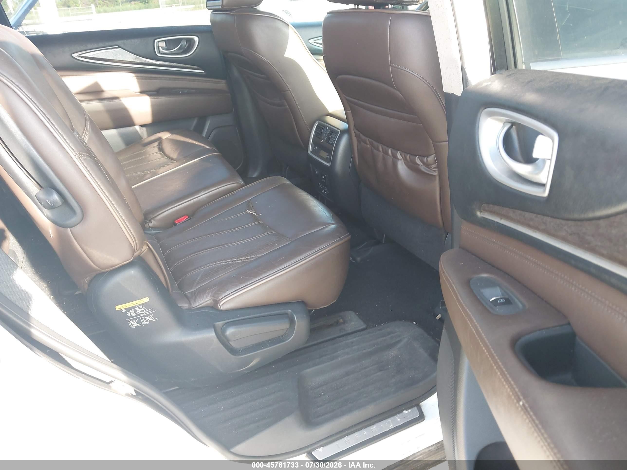 2013 Infiniti Jx35 White vin: 5N1AL0MMXDC350115