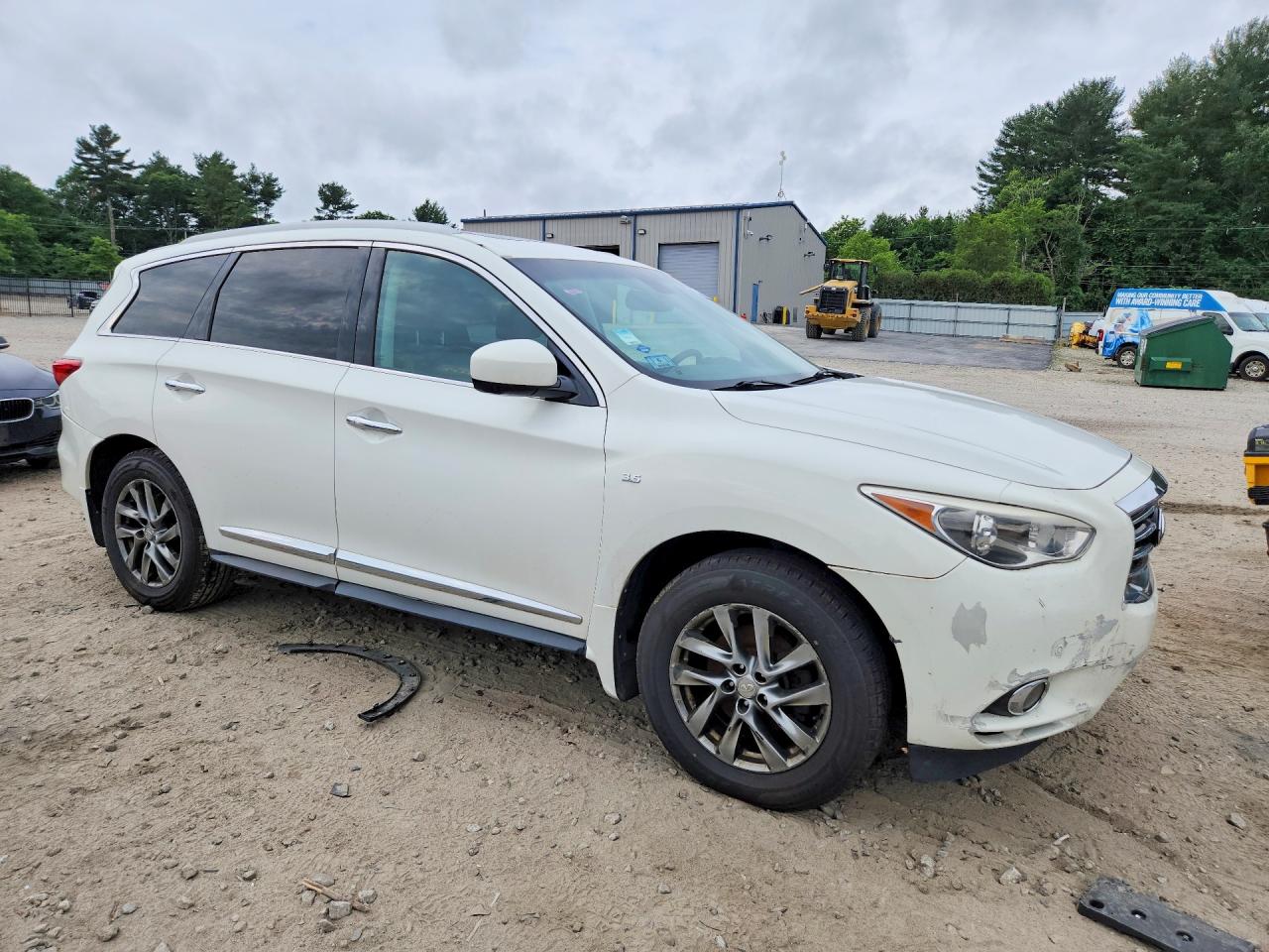 2014 Infiniti Qx60 Base White vin: 5N1AL0MMXEC502816