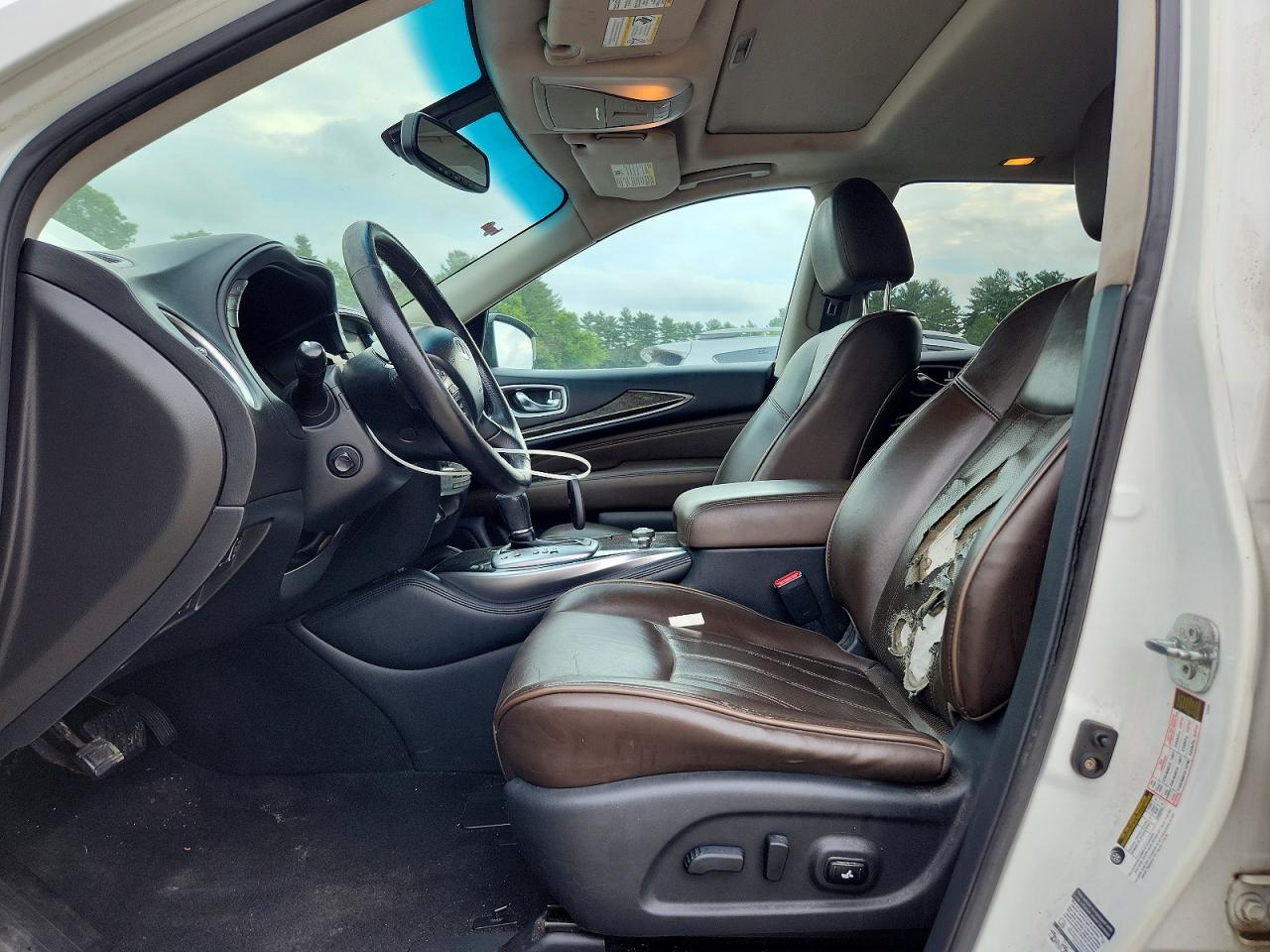 2014 Infiniti Qx60 Base White vin: 5N1AL0MMXEC502816