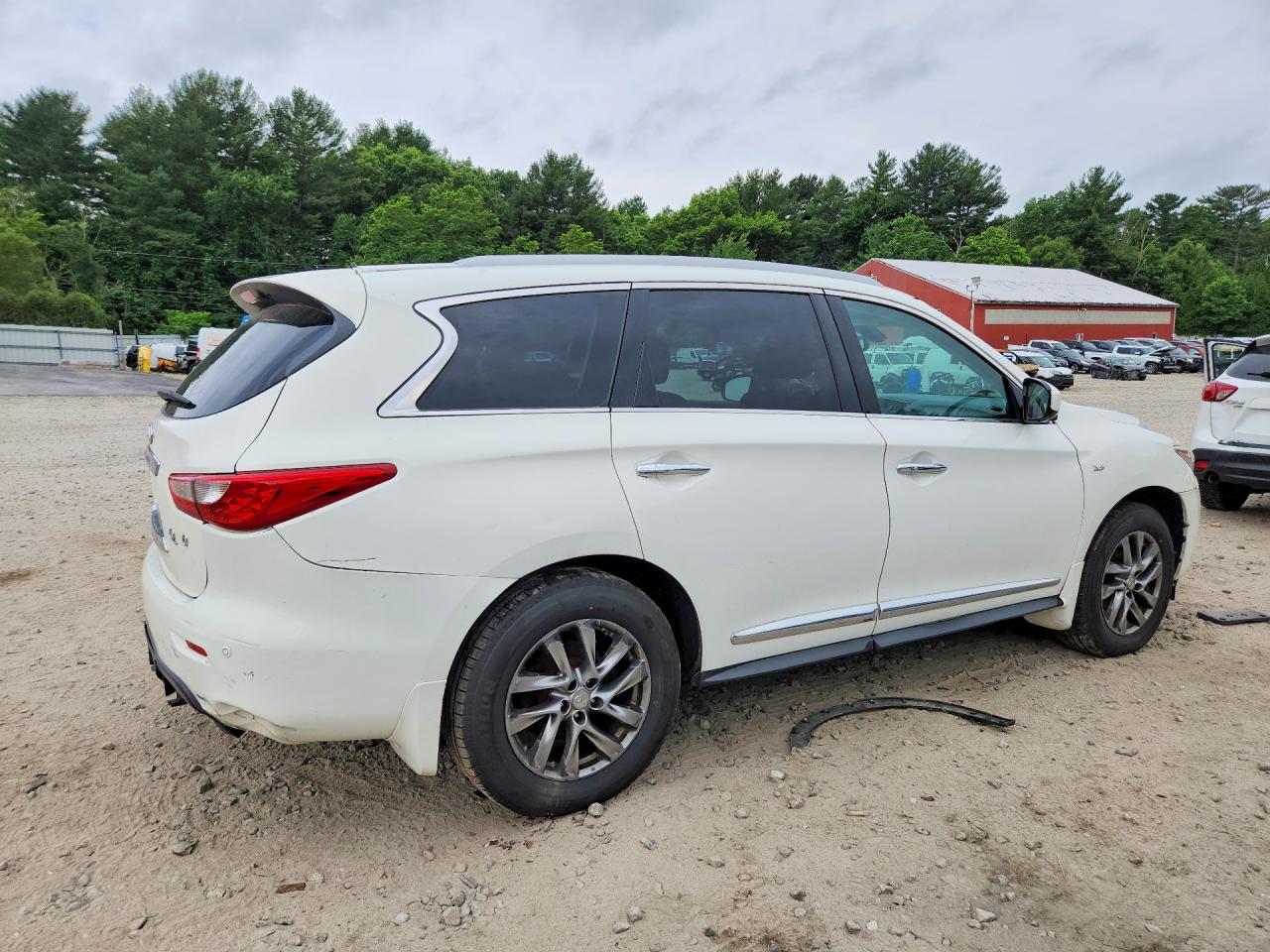 2014 Infiniti Qx60 Base White vin: 5N1AL0MMXEC502816
