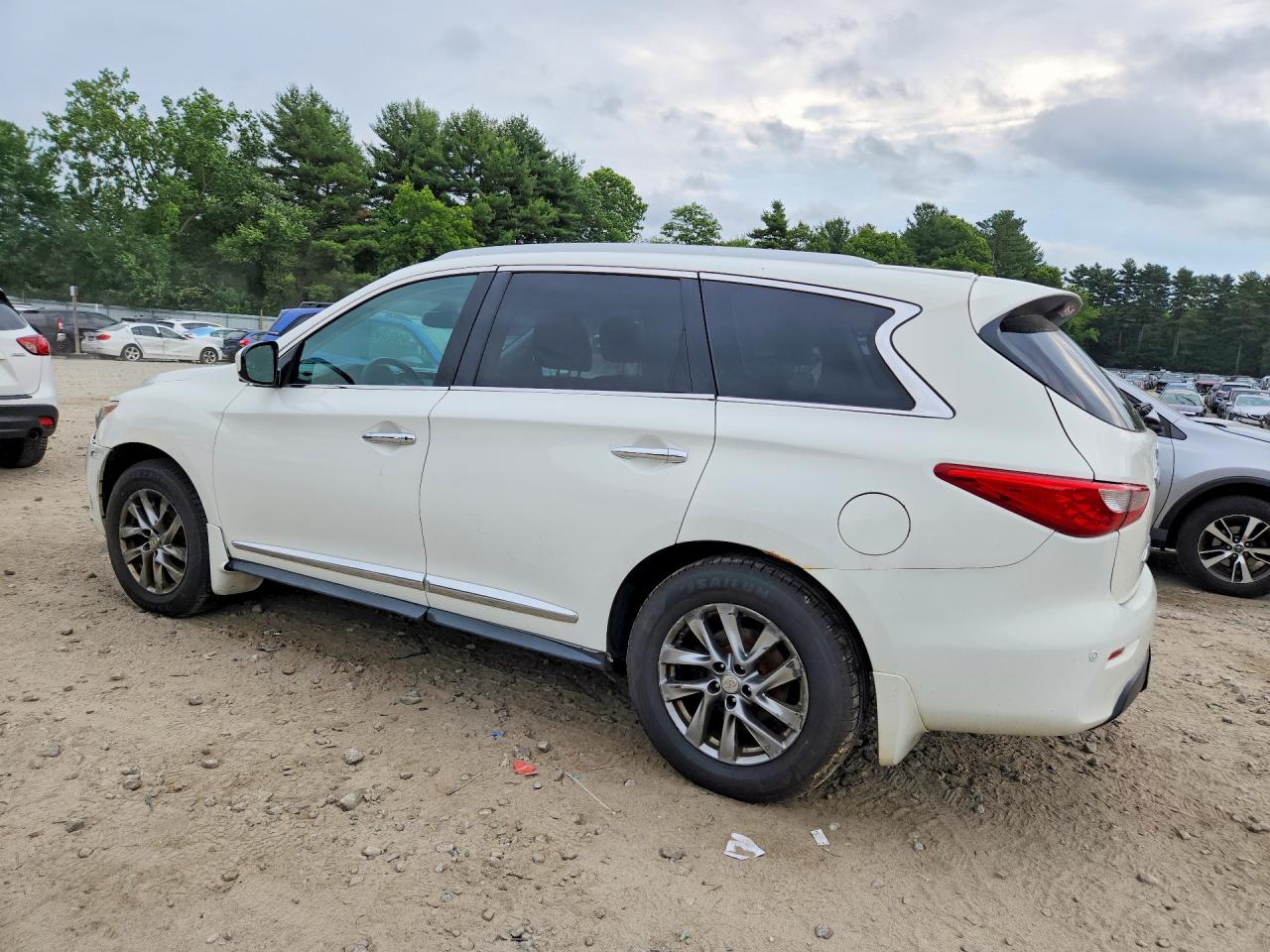 2014 Infiniti Qx60 Base White vin: 5N1AL0MMXEC502816