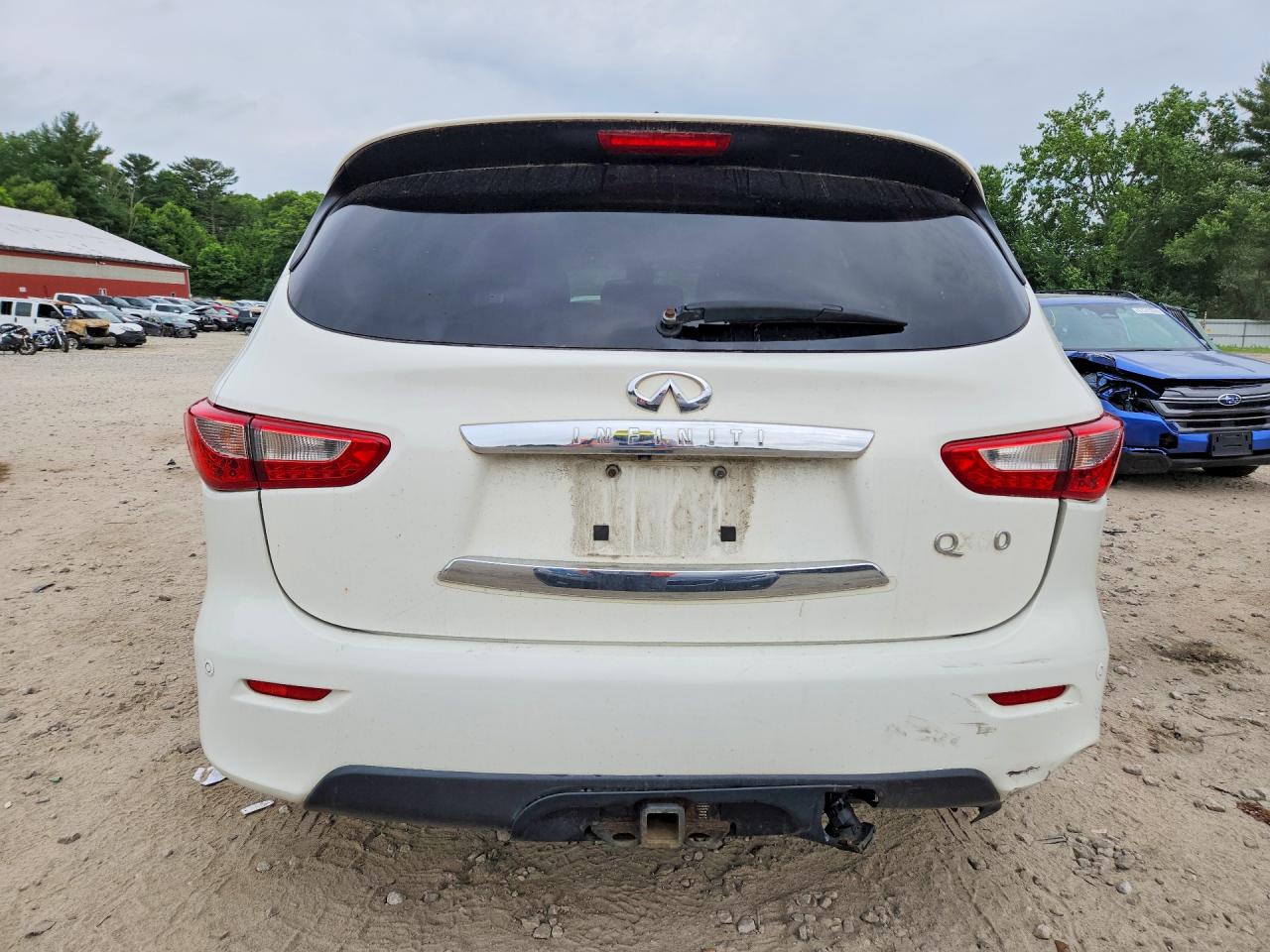 2014 Infiniti Qx60 Base White vin: 5N1AL0MMXEC502816