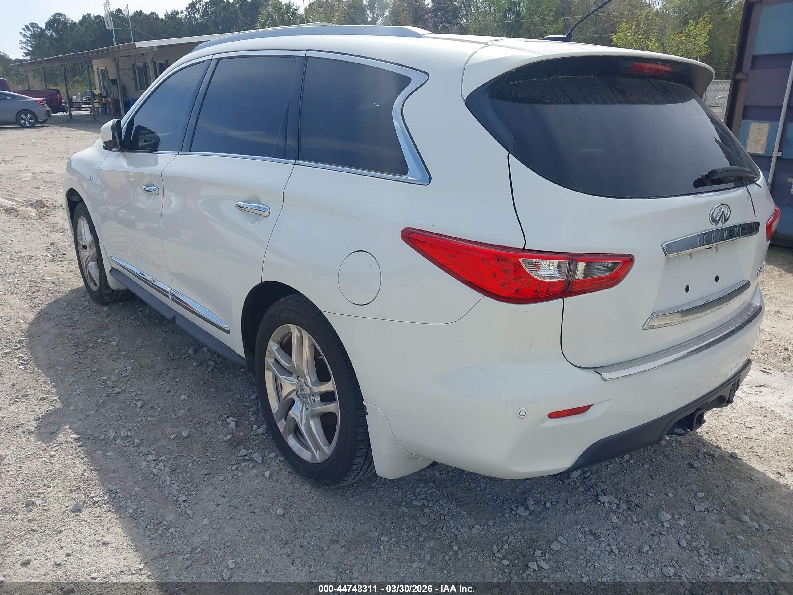 2014 Infiniti Qx60   White vin: 5N1AL0MMXEC508728