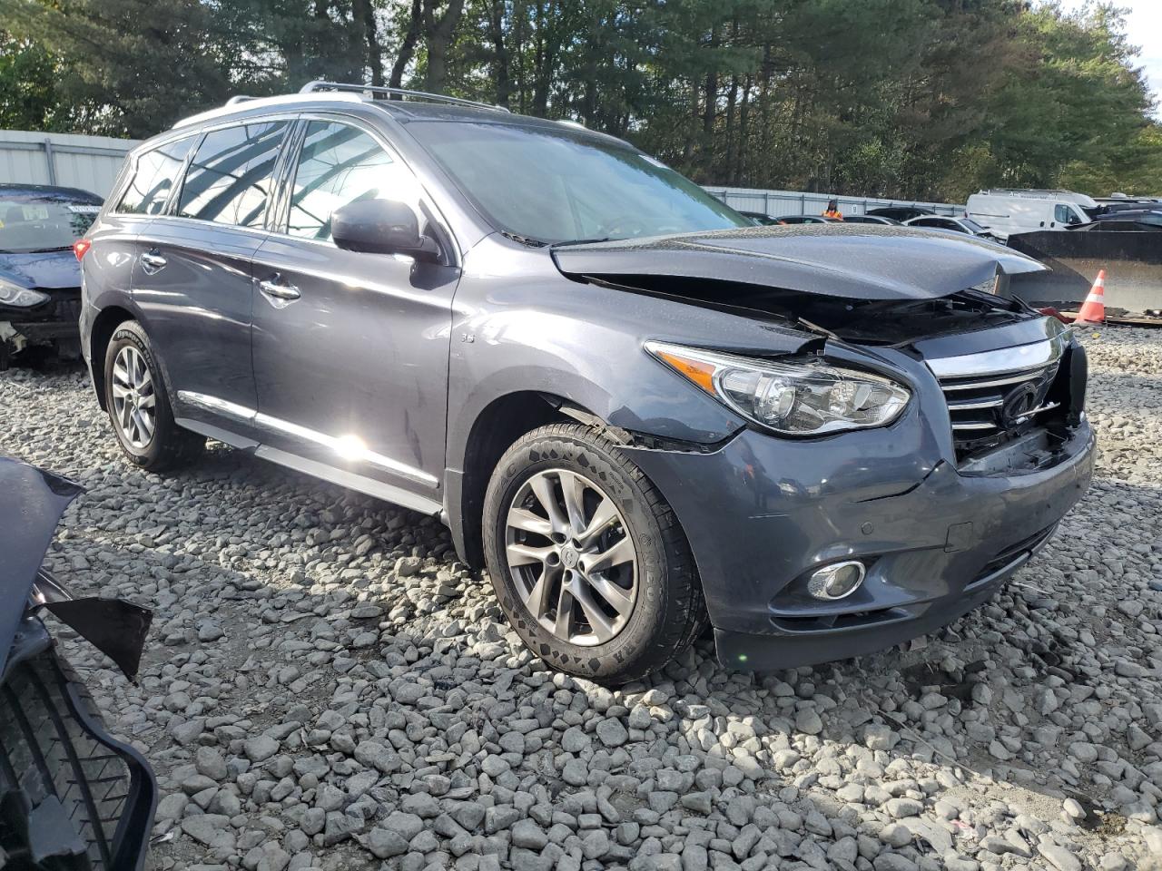 2014 Infiniti Qx60 Gray vin: 5N1AL0MMXEC515470