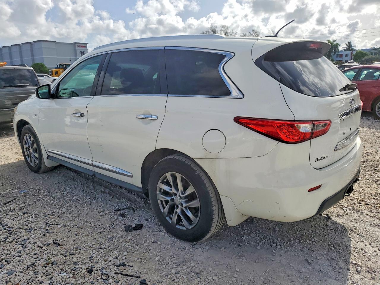 2014 Infiniti Qx60 Base White vin: 5N1AL0MMXEC516229
