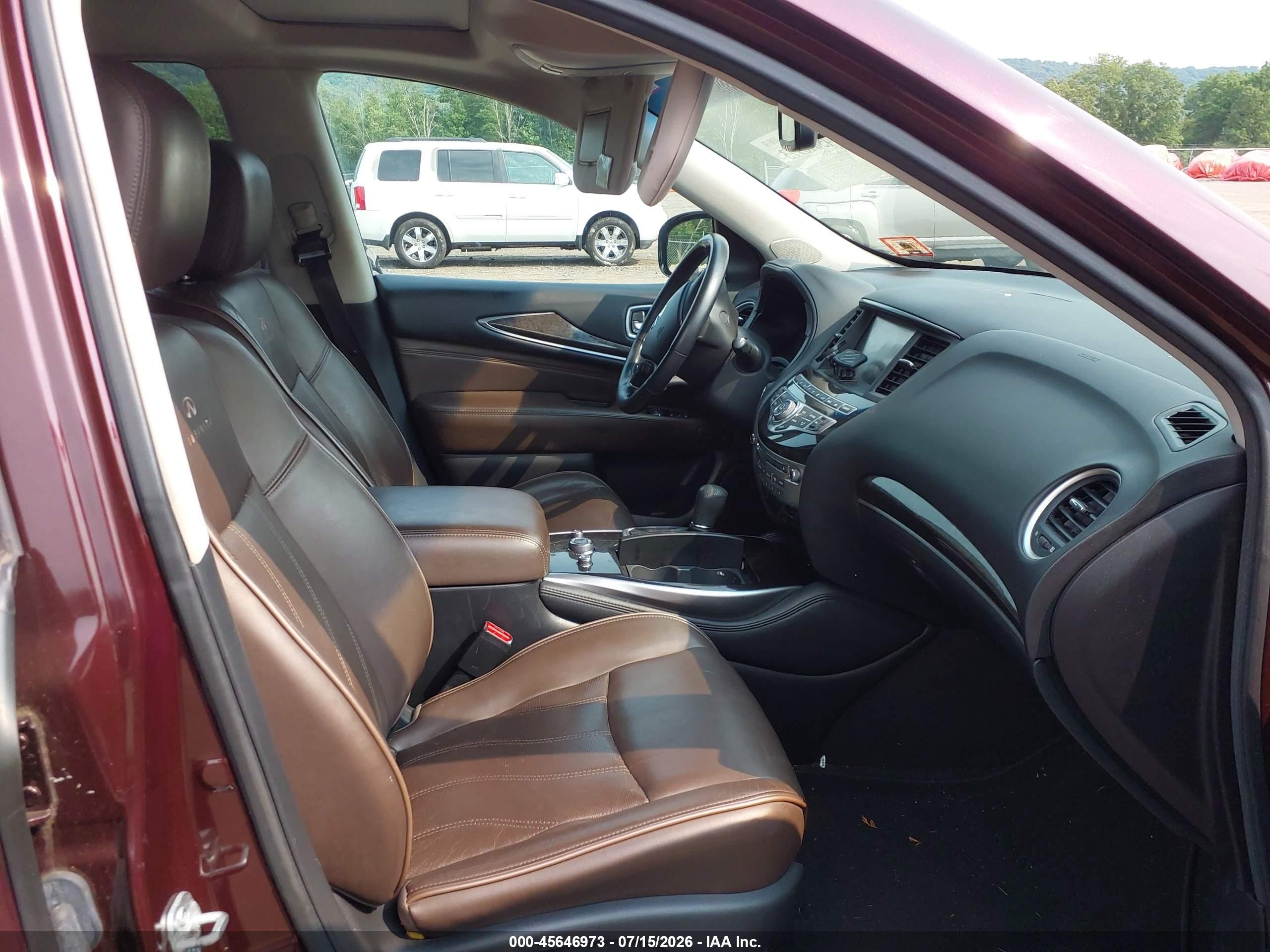 2014 Infiniti Qx60 Burgundy vin: 5N1AL0MMXEC516876
