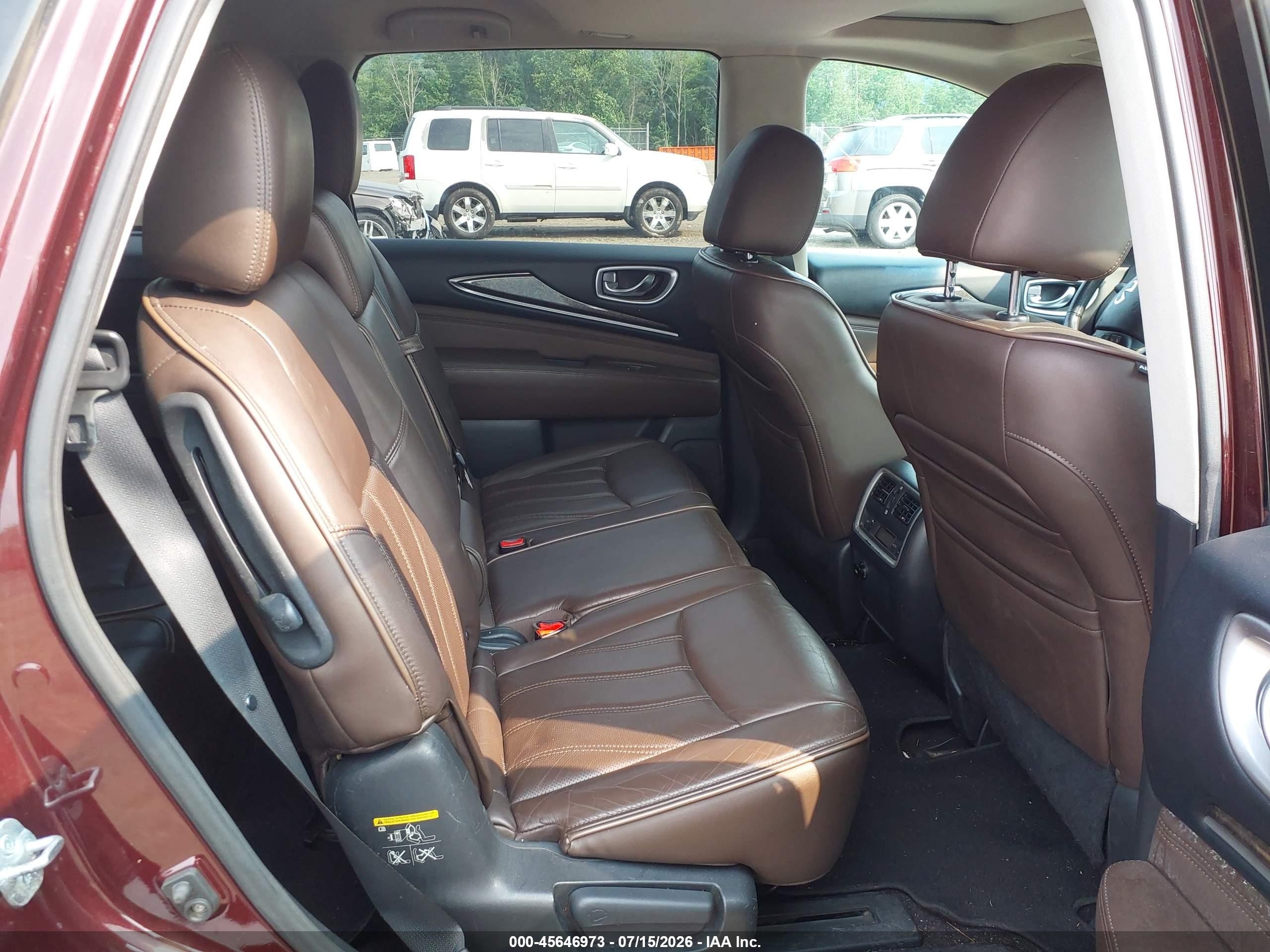 2014 Infiniti Qx60 Burgundy vin: 5N1AL0MMXEC516876
