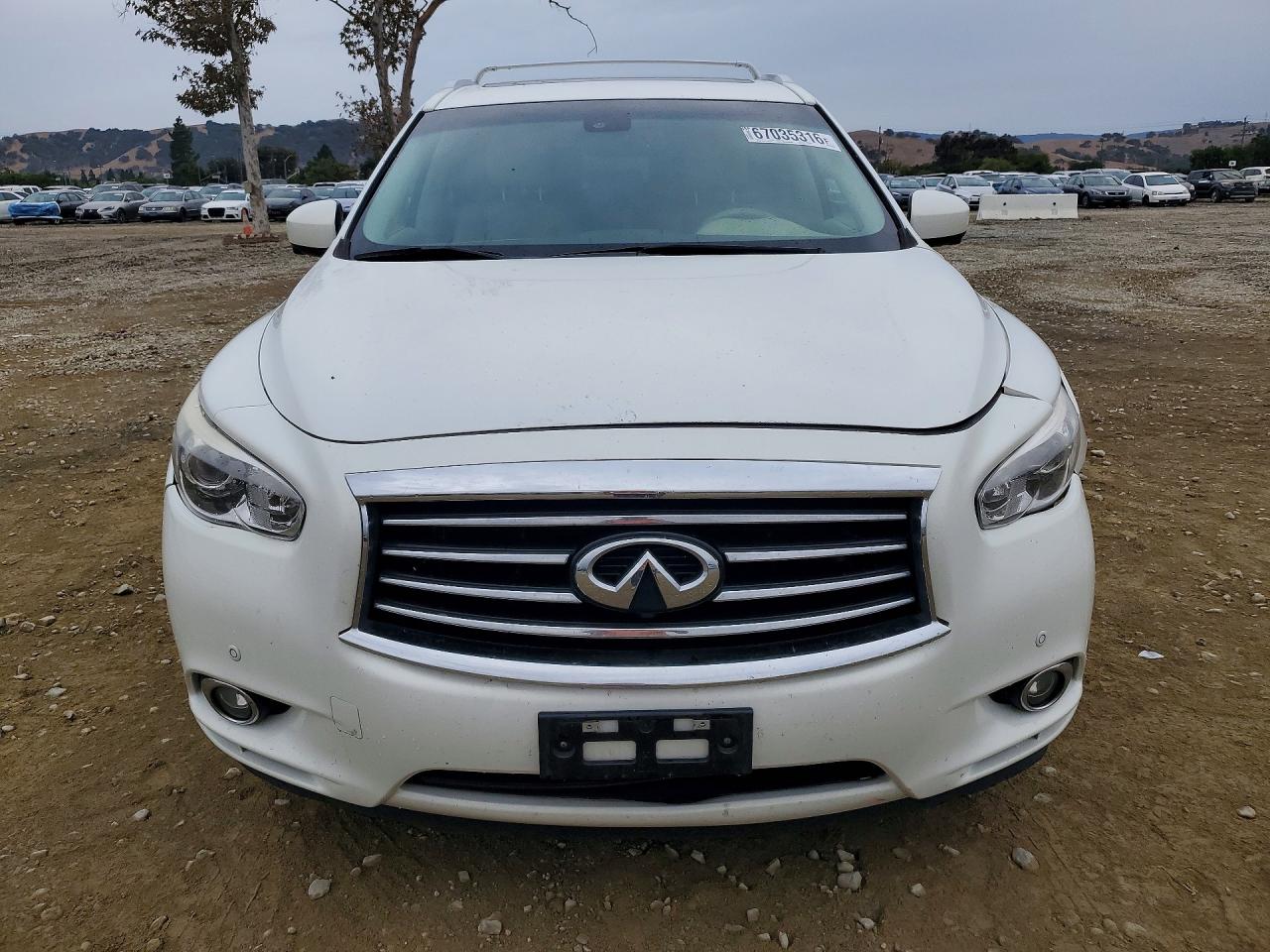 2014 Infiniti Qx60 Base White vin: 5N1AL0MMXEC518577