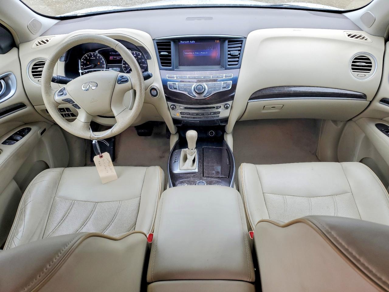 2014 Infiniti Qx60 Base White vin: 5N1AL0MMXEC518577