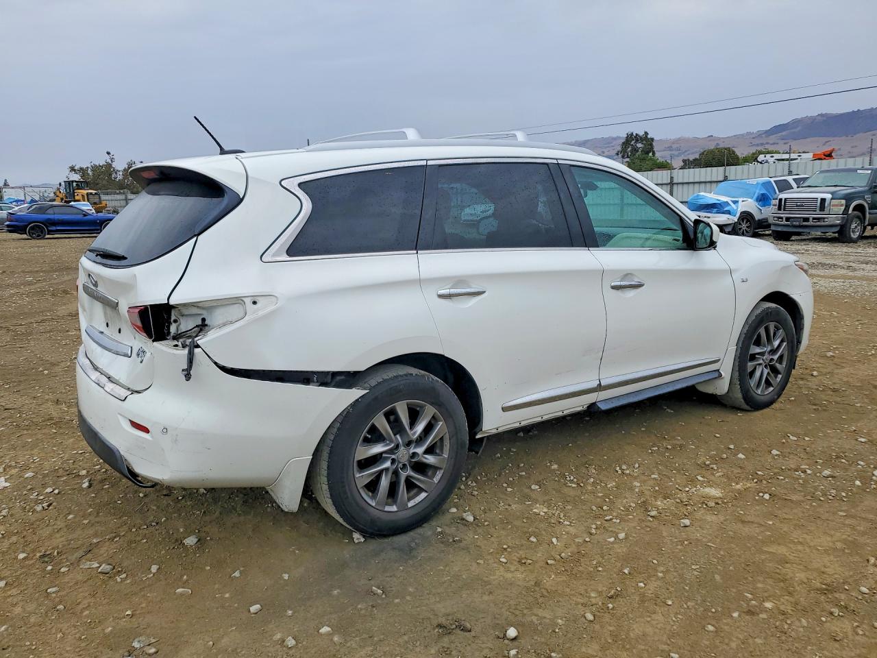 2014 Infiniti Qx60 Base White vin: 5N1AL0MMXEC518577