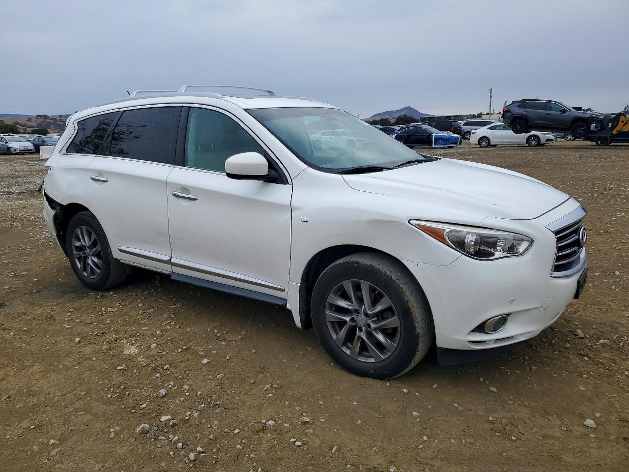 2014 Infiniti Qx60 Base White vin: 5N1AL0MMXEC518577