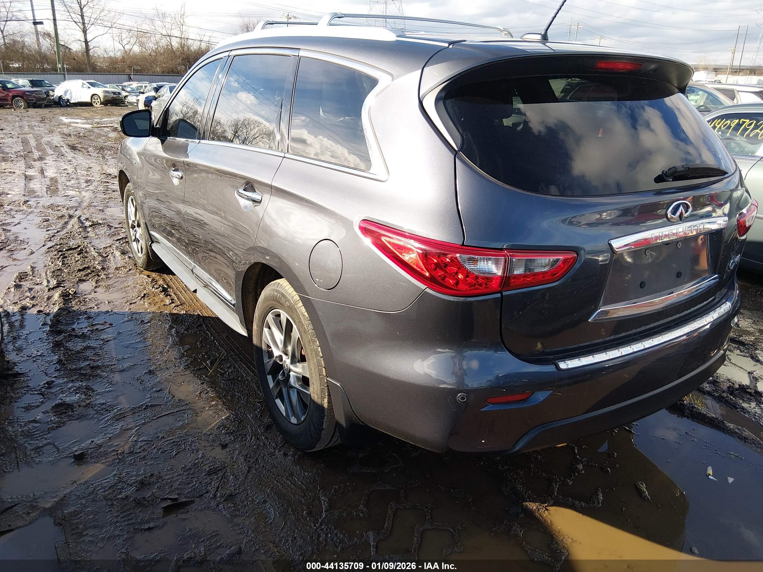 2014 Infiniti Qx60   Gray vin: 5N1AL0MMXEC523018