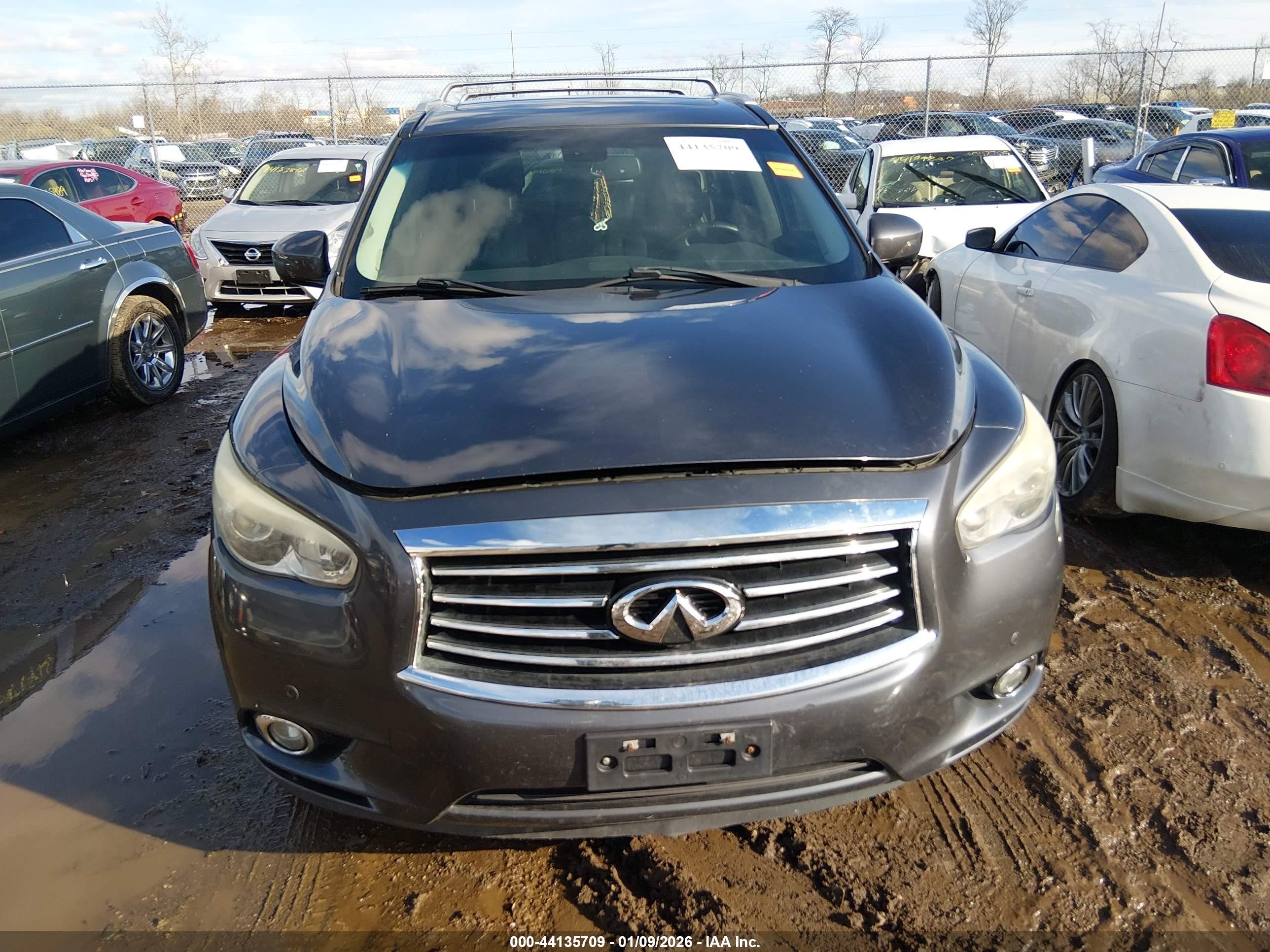 2014 Infiniti Qx60   Gray vin: 5N1AL0MMXEC523018