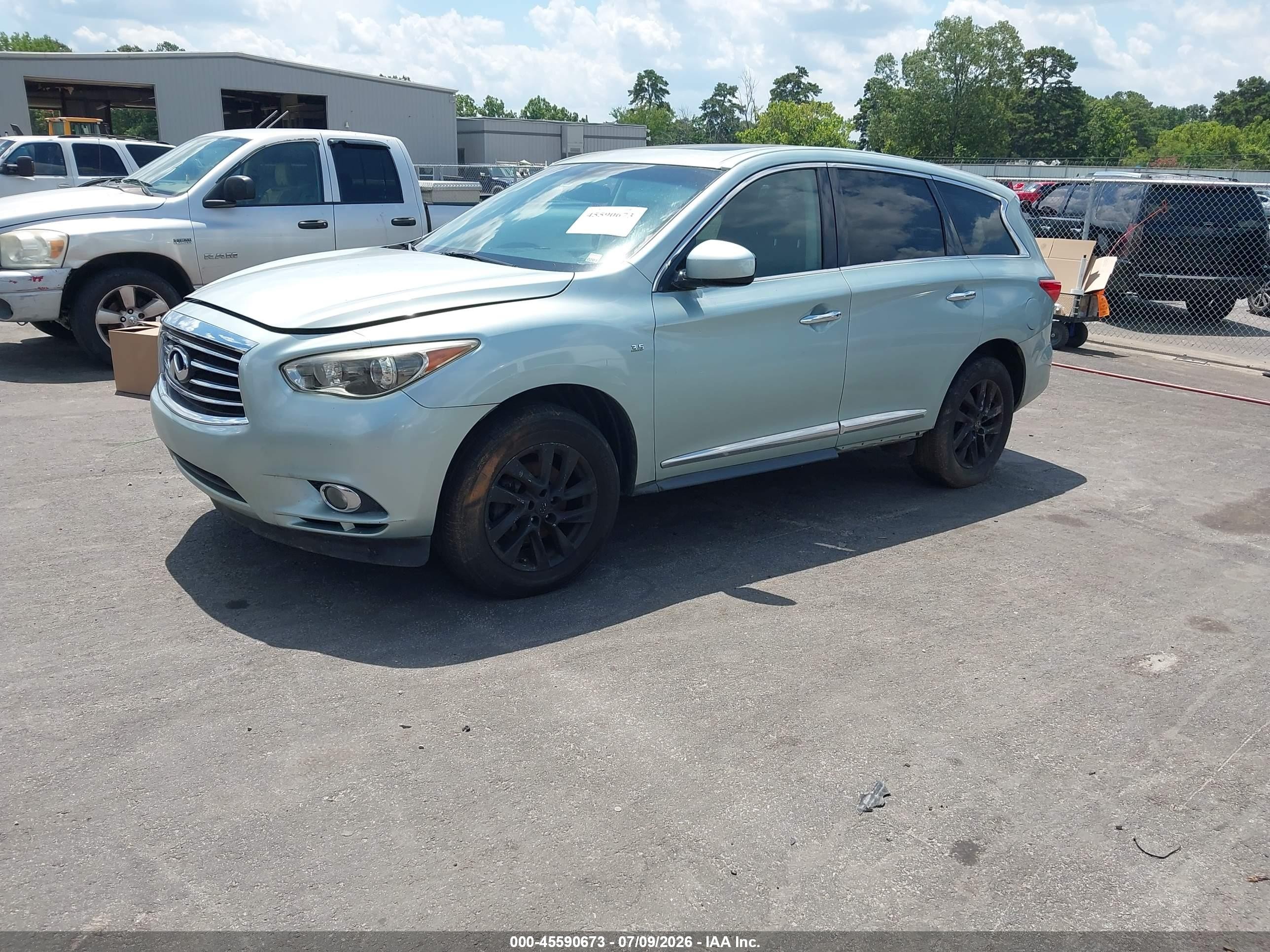 2014 Infiniti Qx60   Teal vin: 5N1AL0MMXEC527215
