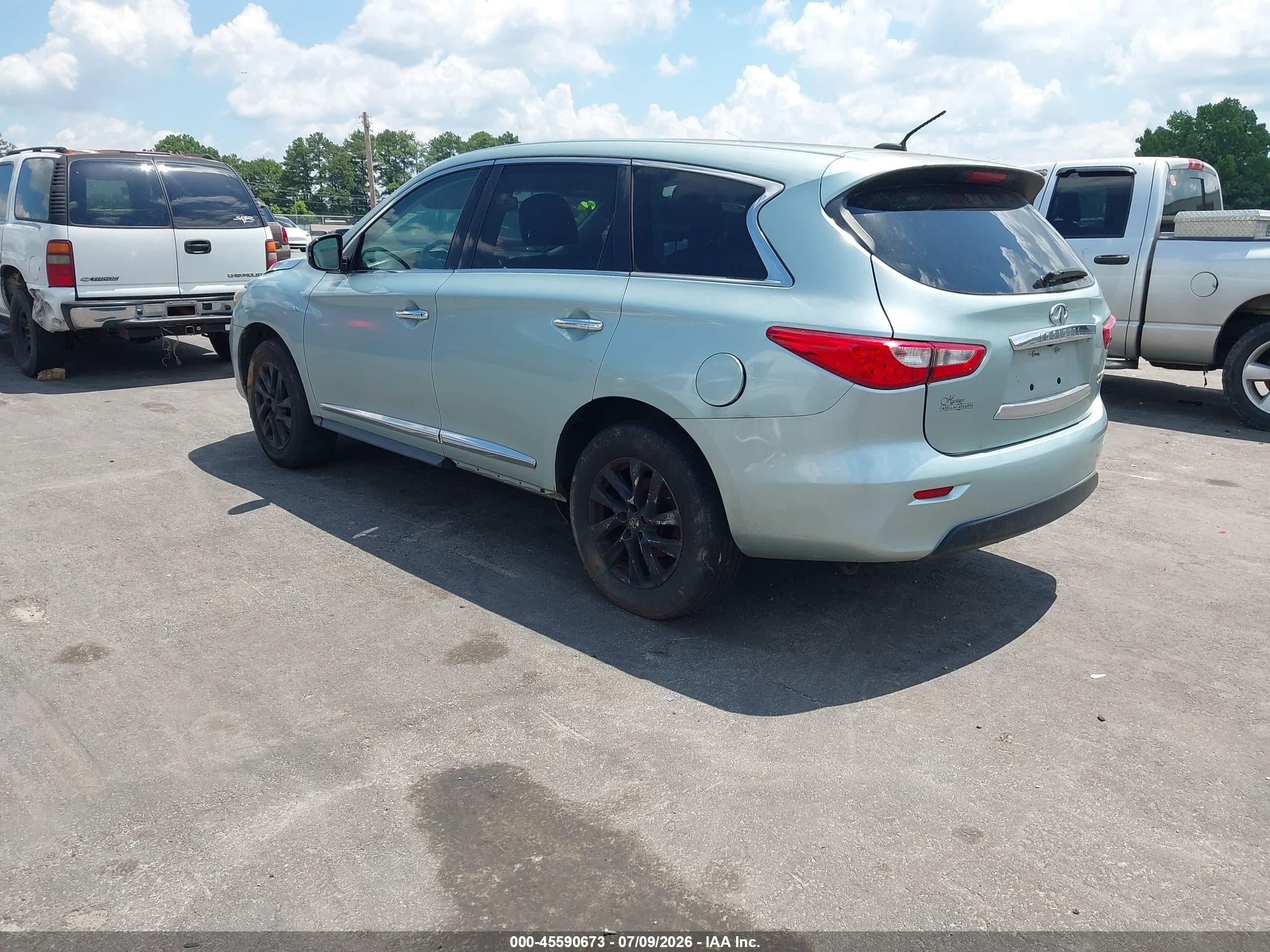 2014 Infiniti Qx60   Teal vin: 5N1AL0MMXEC527215