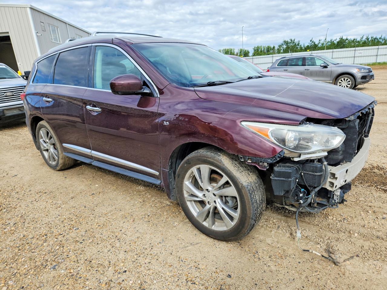 2014 Infiniti Qx60 Base Burgundy vin: 5N1AL0MMXEC527988