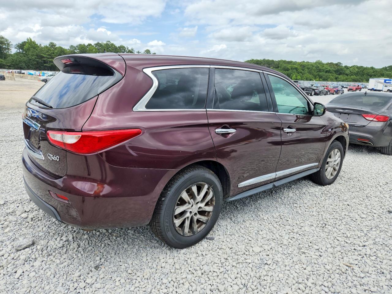 2014 Infiniti Qx60 Base Burgundy vin: 5N1AL0MMXEC528431