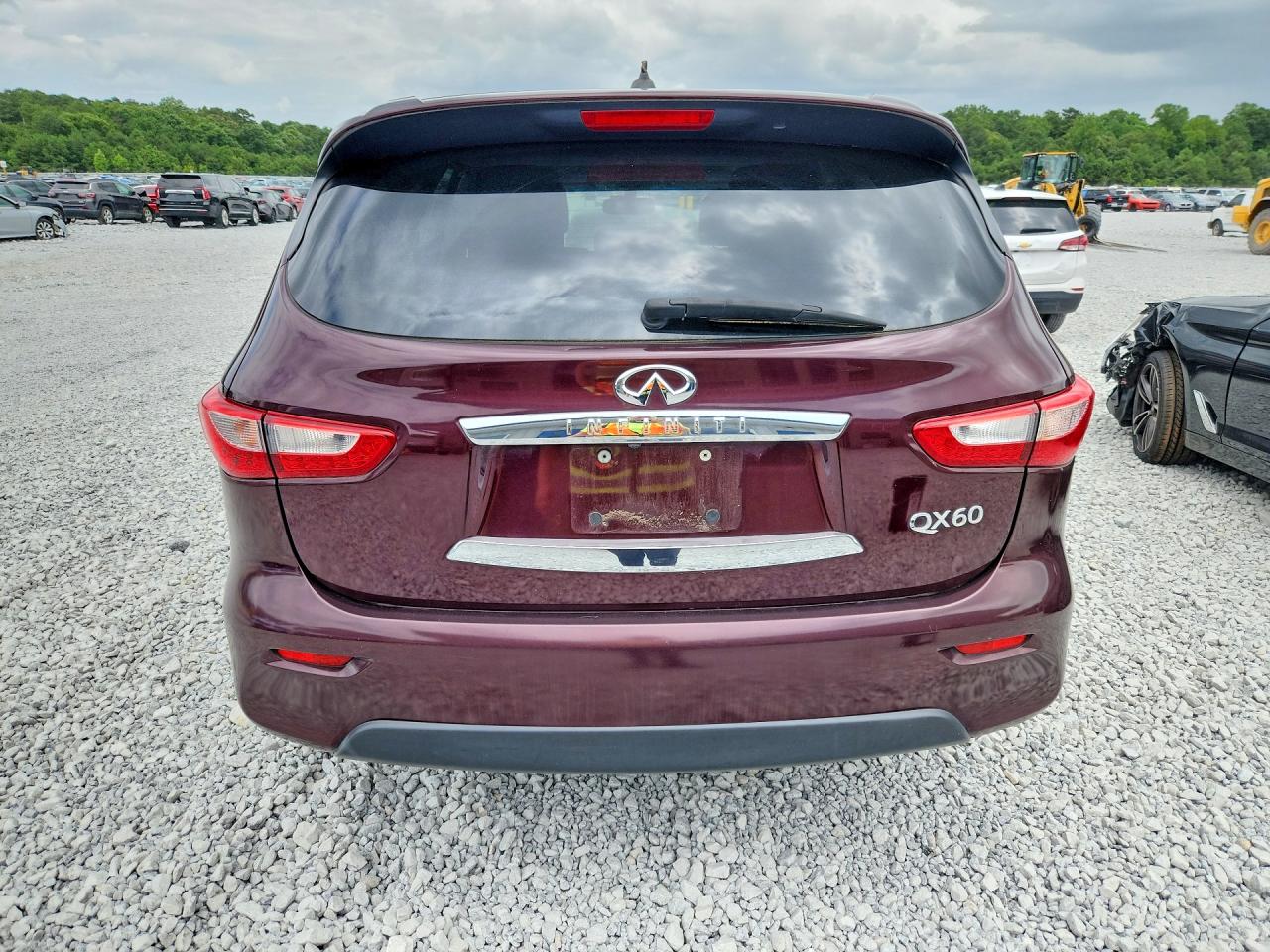 2014 Infiniti Qx60 Base Burgundy vin: 5N1AL0MMXEC528431