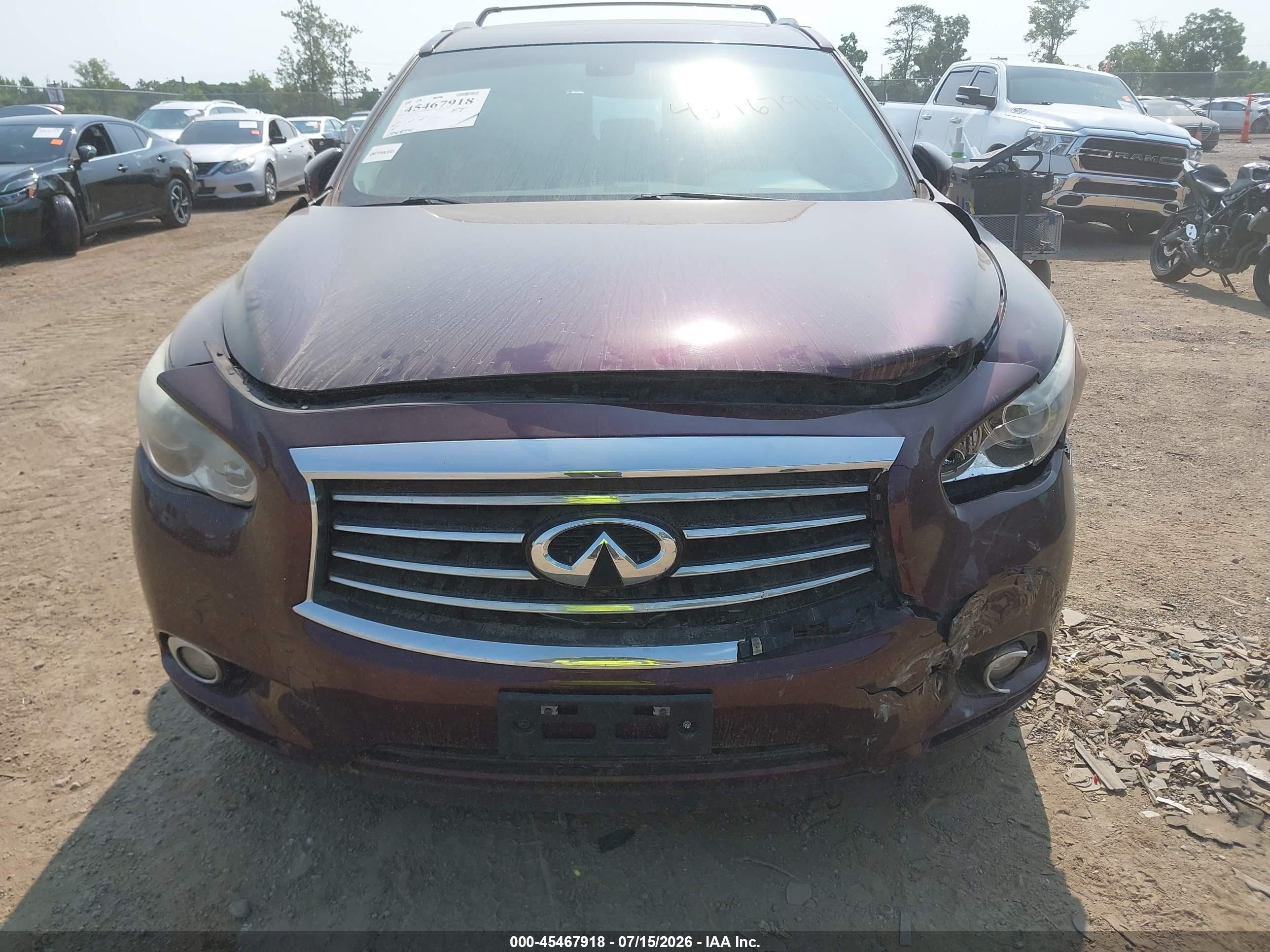 2014 Infiniti Qx60 Maroon vin: 5N1AL0MMXEC529062