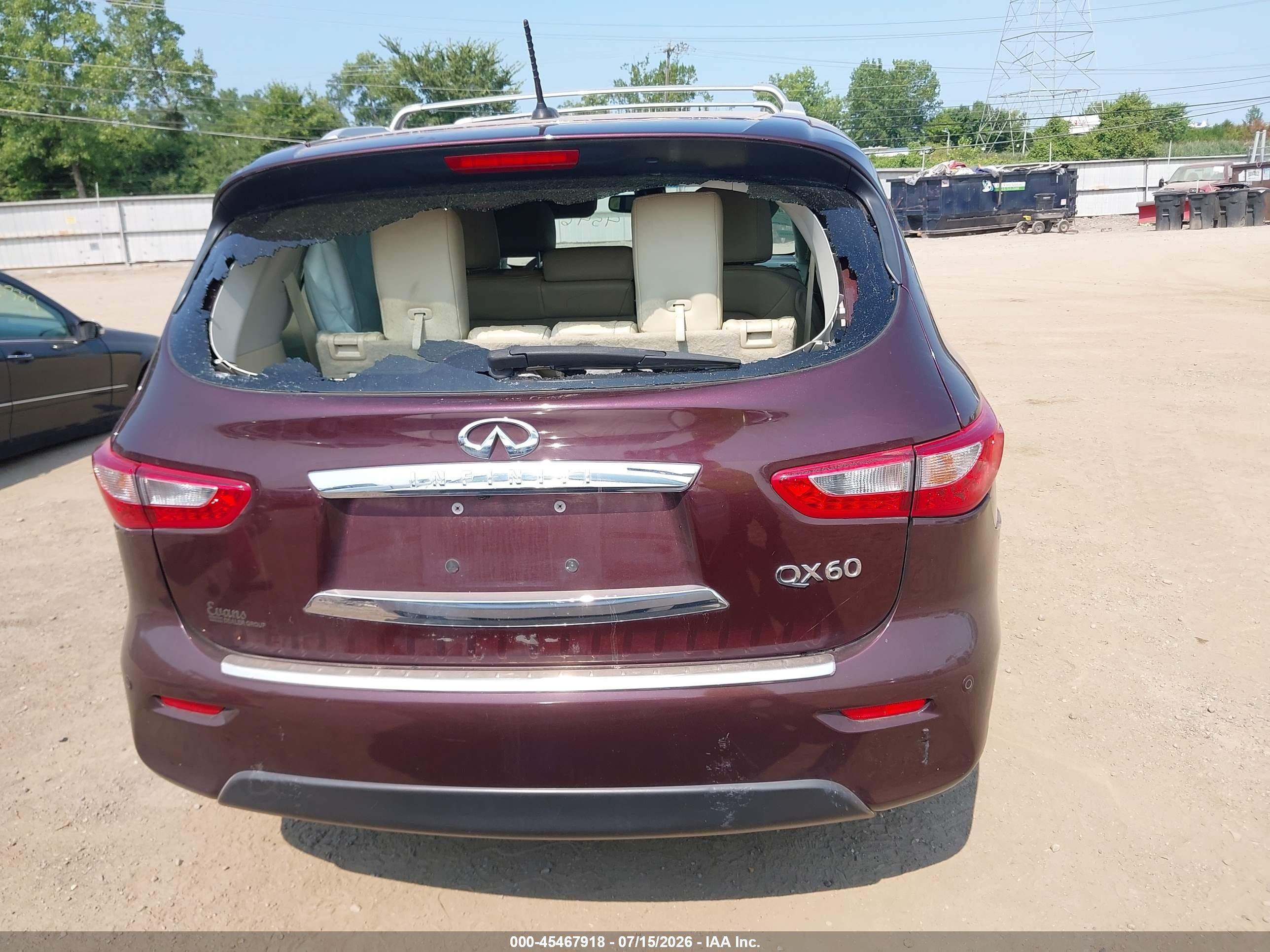 2014 Infiniti Qx60 Maroon vin: 5N1AL0MMXEC529062
