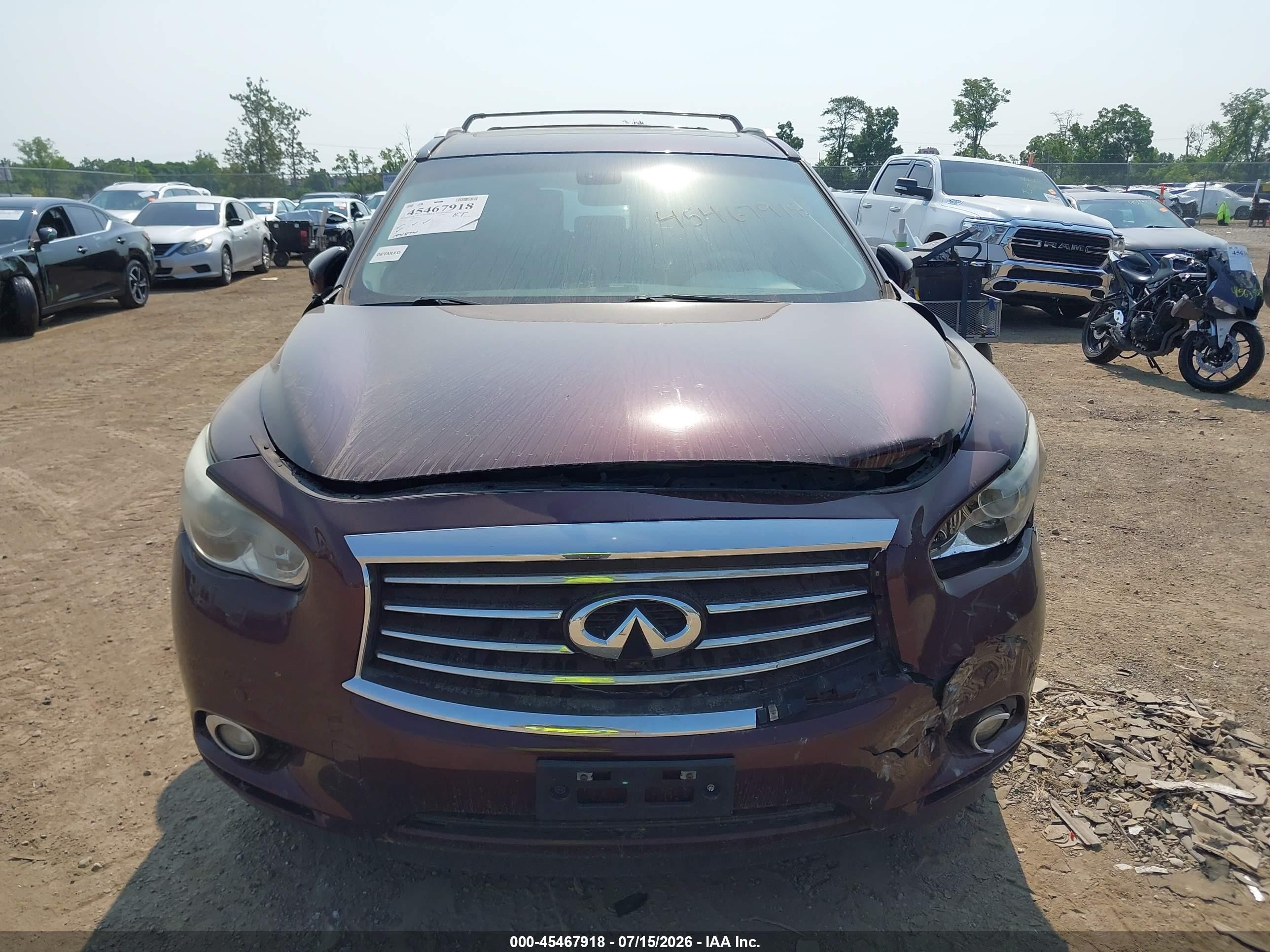 2014 Infiniti Qx60 Maroon vin: 5N1AL0MMXEC529062