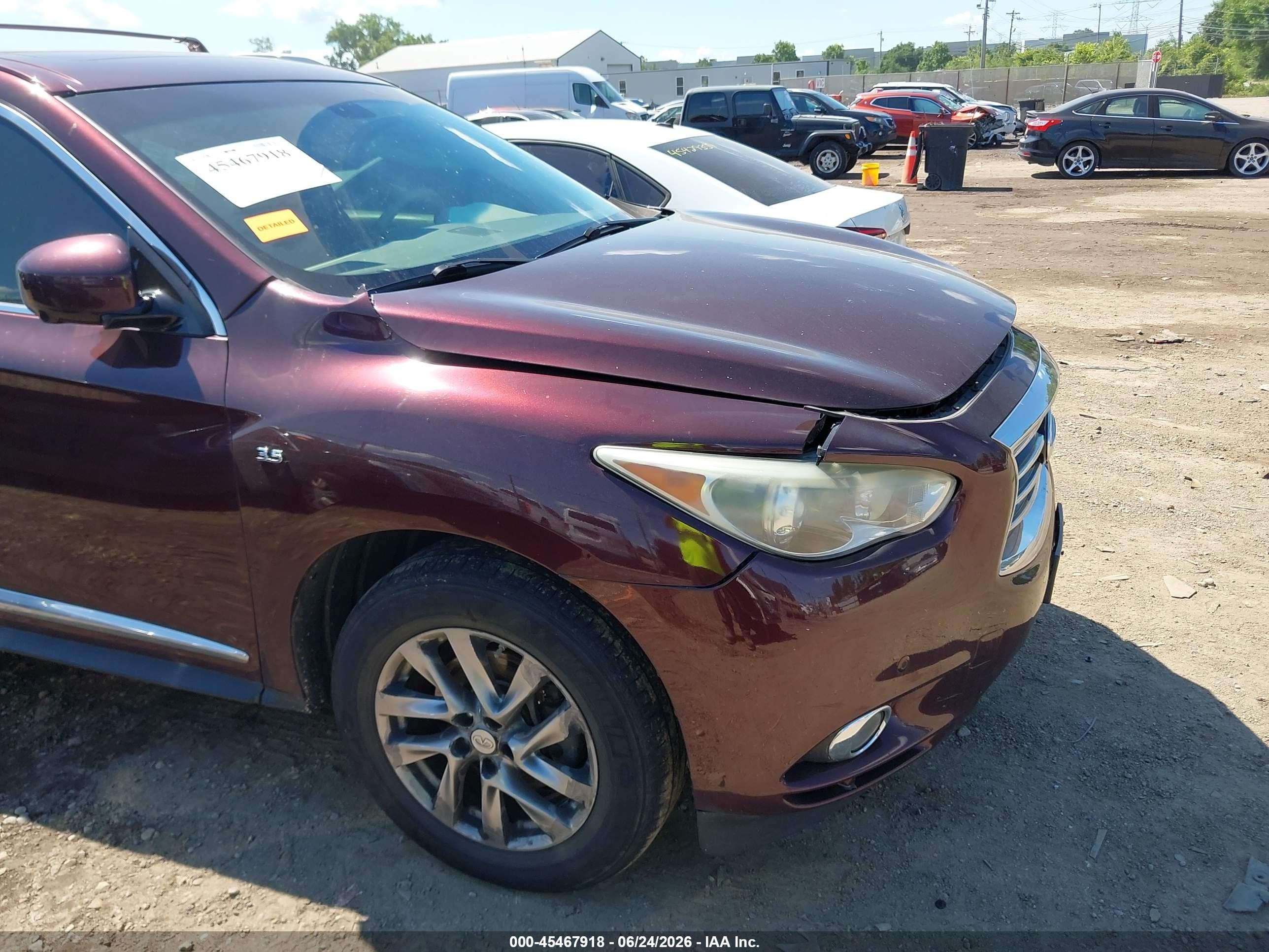 2014 Infiniti Qx60 Maroon vin: 5N1AL0MMXEC529062