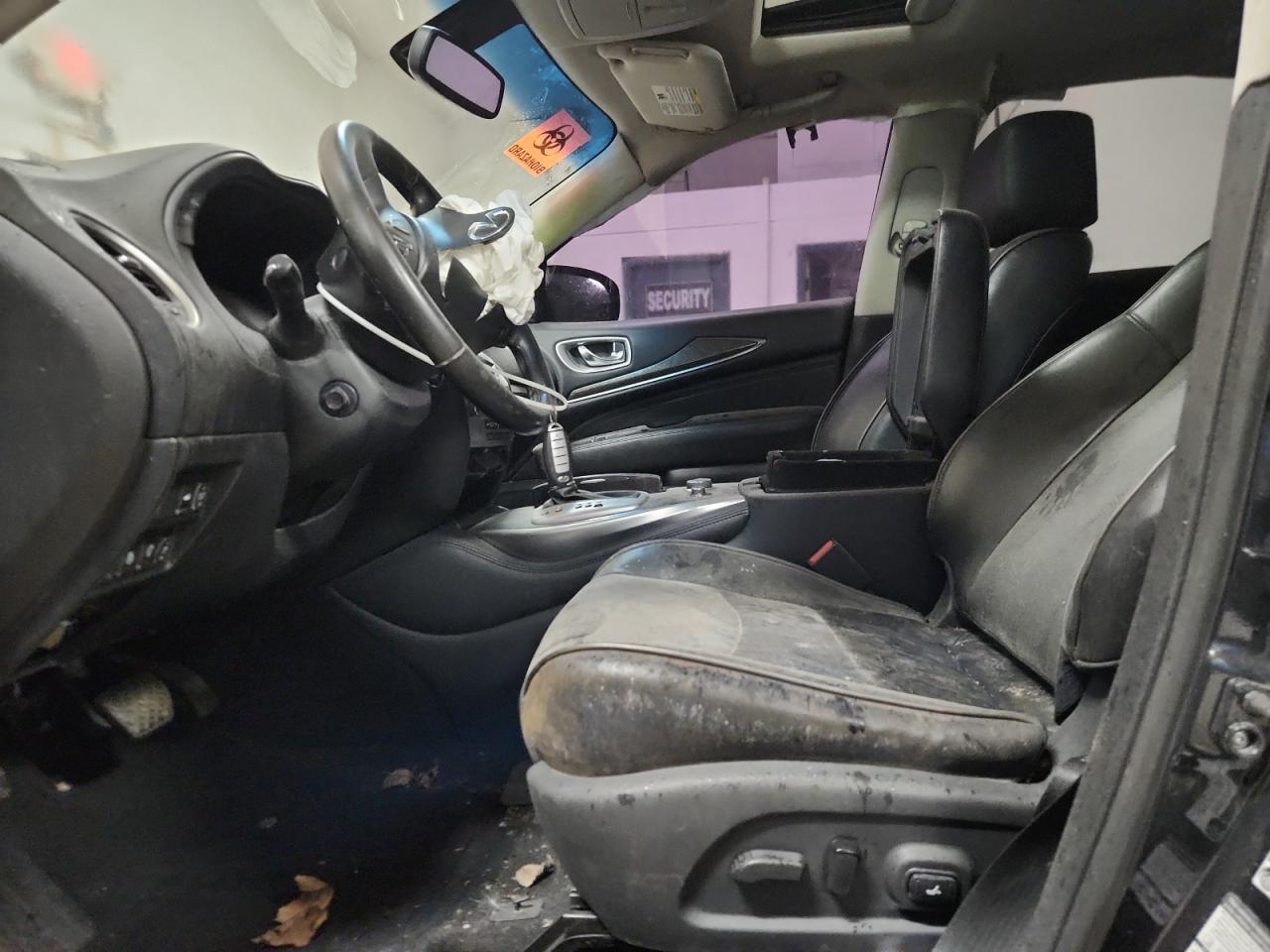 2014 Infiniti Qx60 Base Black vin: 5N1AL0MMXEC531300 Damage: Airbag - Front Left, Deployed, Replacement Required